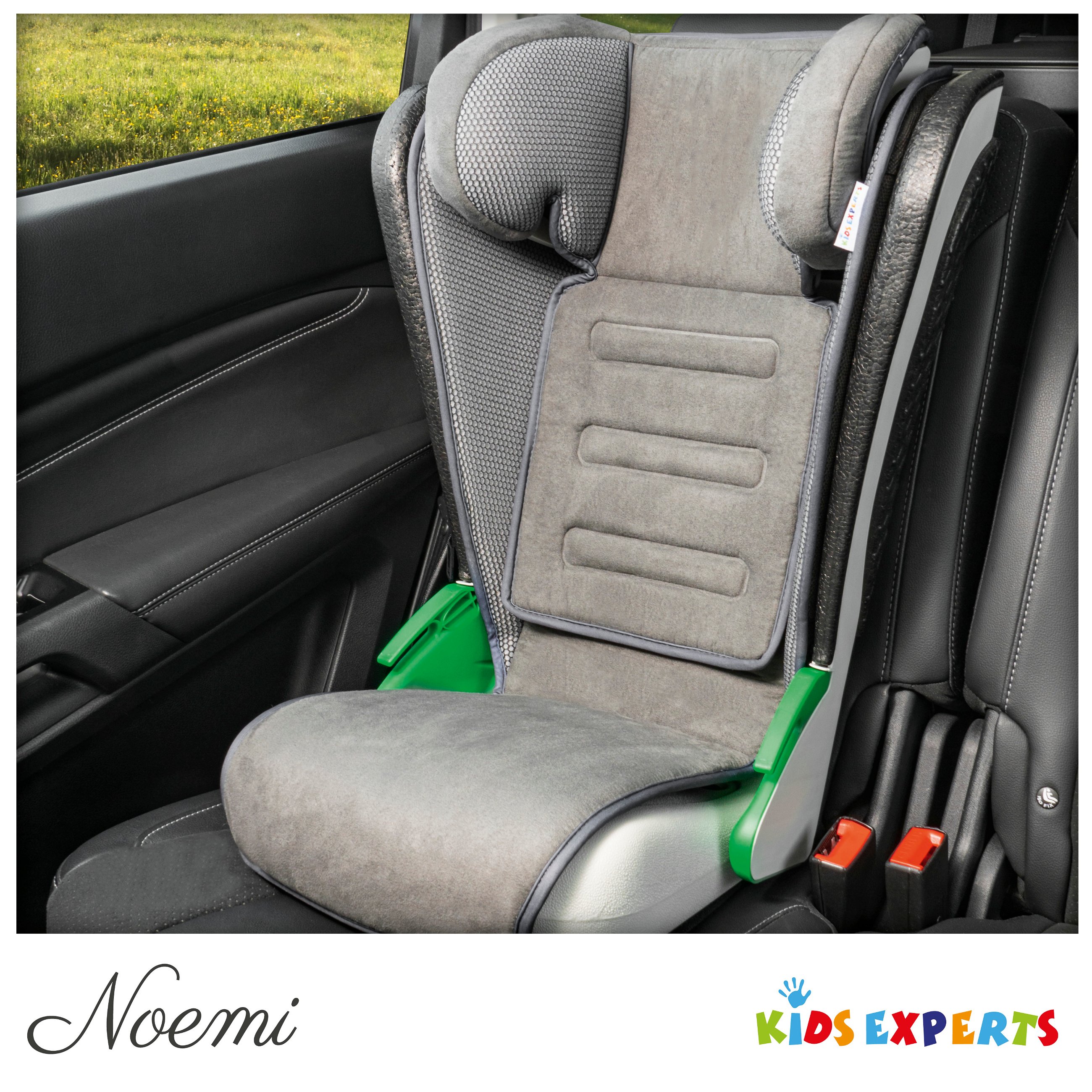Kindersitz Noemi, klappbarer Auto-Kindersitz ECE R129 geprüft Anthrazit