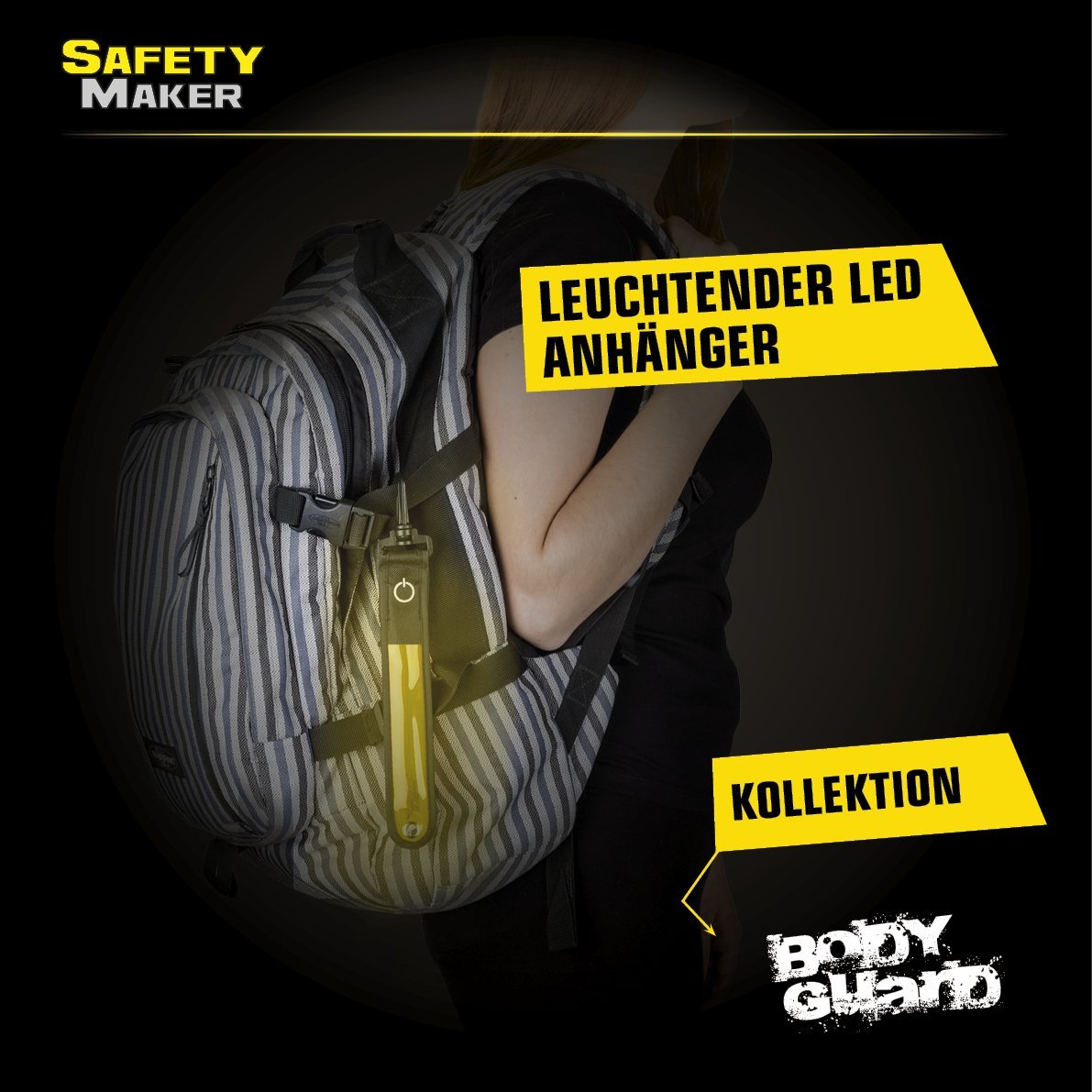 LED Anhänger gelb, Sicherheitsbekleidung, Reisezubehör