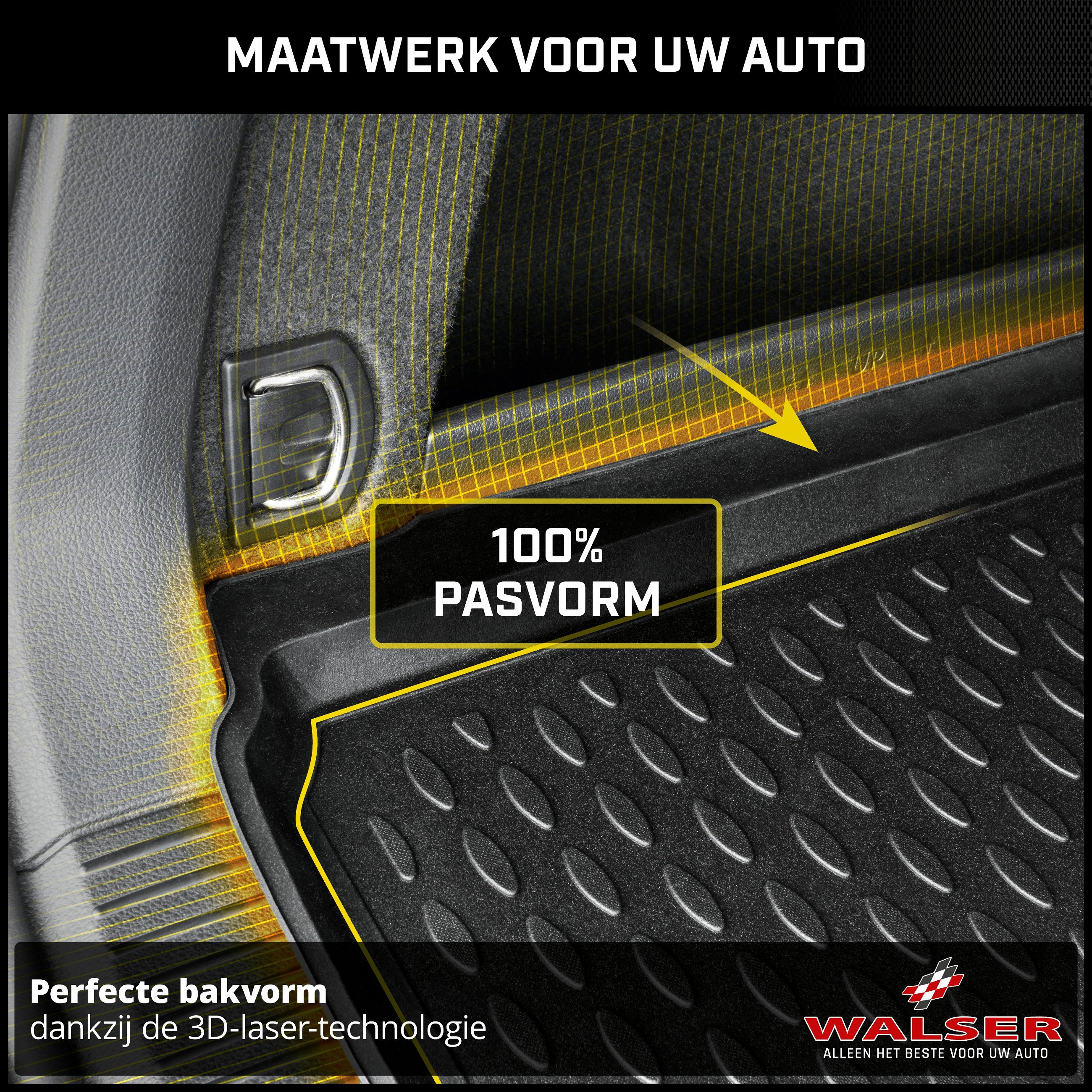 Kofferbakmat XTR geschikt voor VW Sharan/Seat Alhambra II (7N) 2010-Vandaag, laadvloer beneden