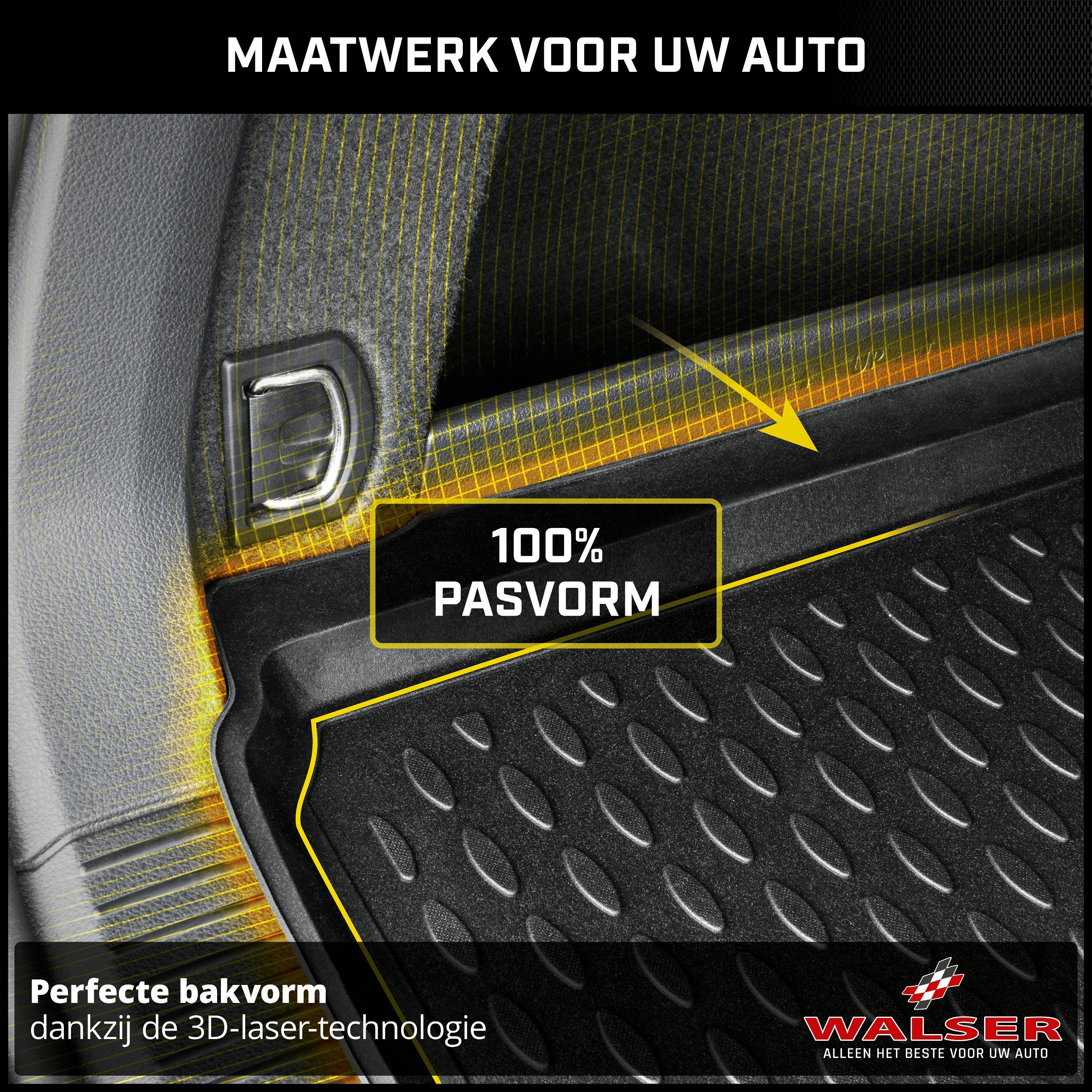 Kofferbakmat XTR geschikt voor VW Golf V Variant (1K5) 01/2007-07/2009, Golf VI Variant (AJ5) 07/2009-07/2014, vlakke laadvloer