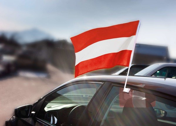 Drapeau de fenêtre Autriche