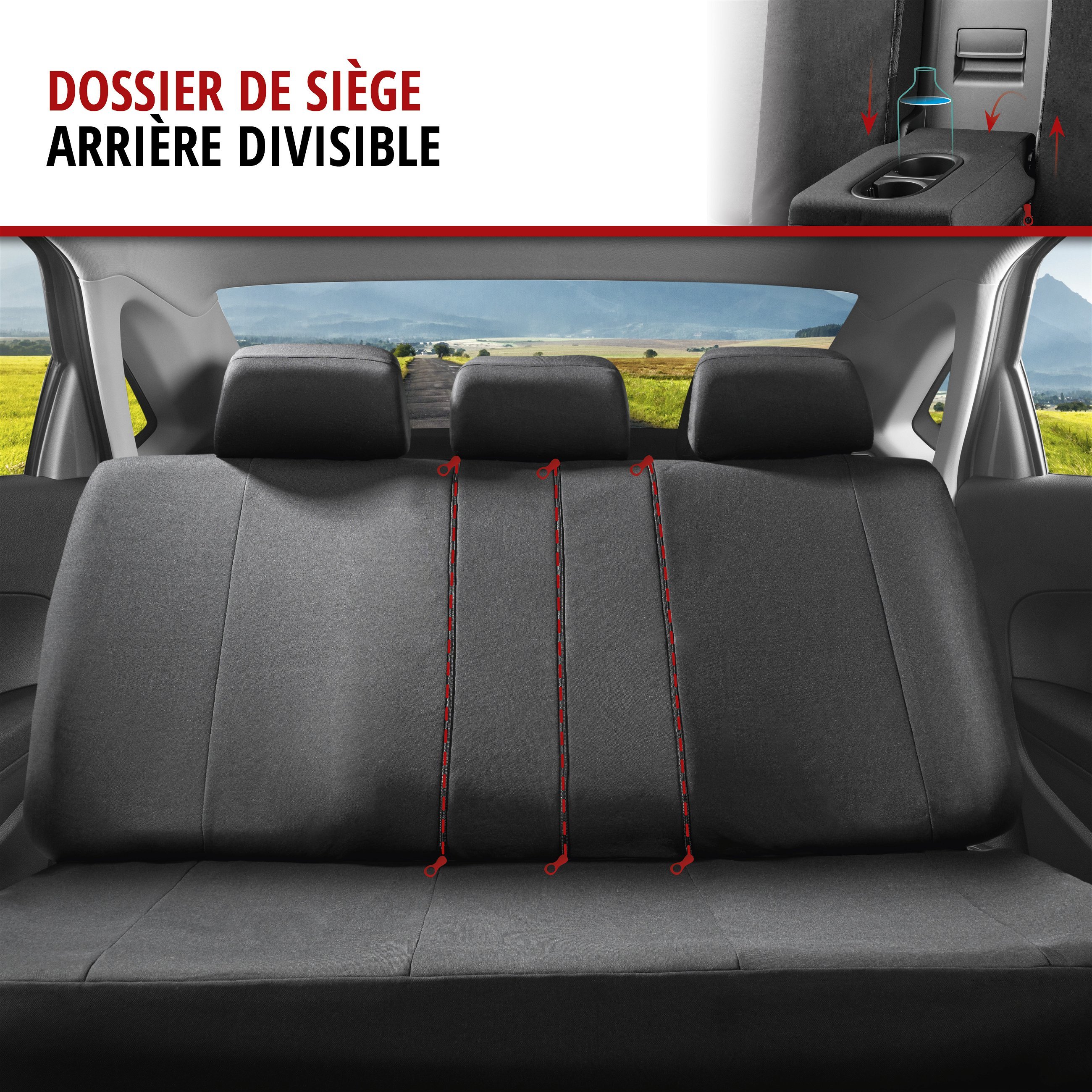 Housse de protection pour les sièges auto - 145 x 216 cm - Webshop