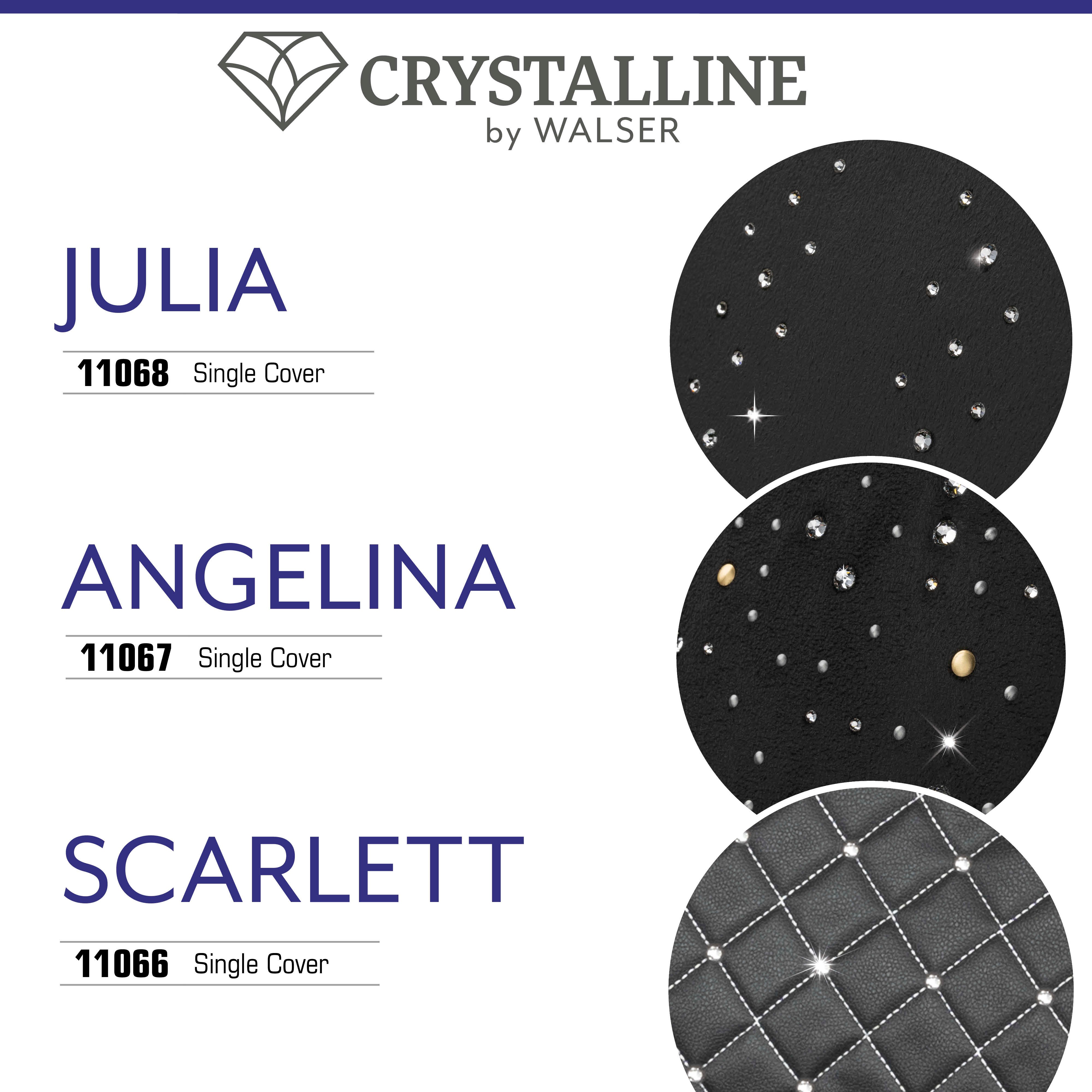 Car Seat cover Julia decorated with Swarovski® crystals for a front seat
