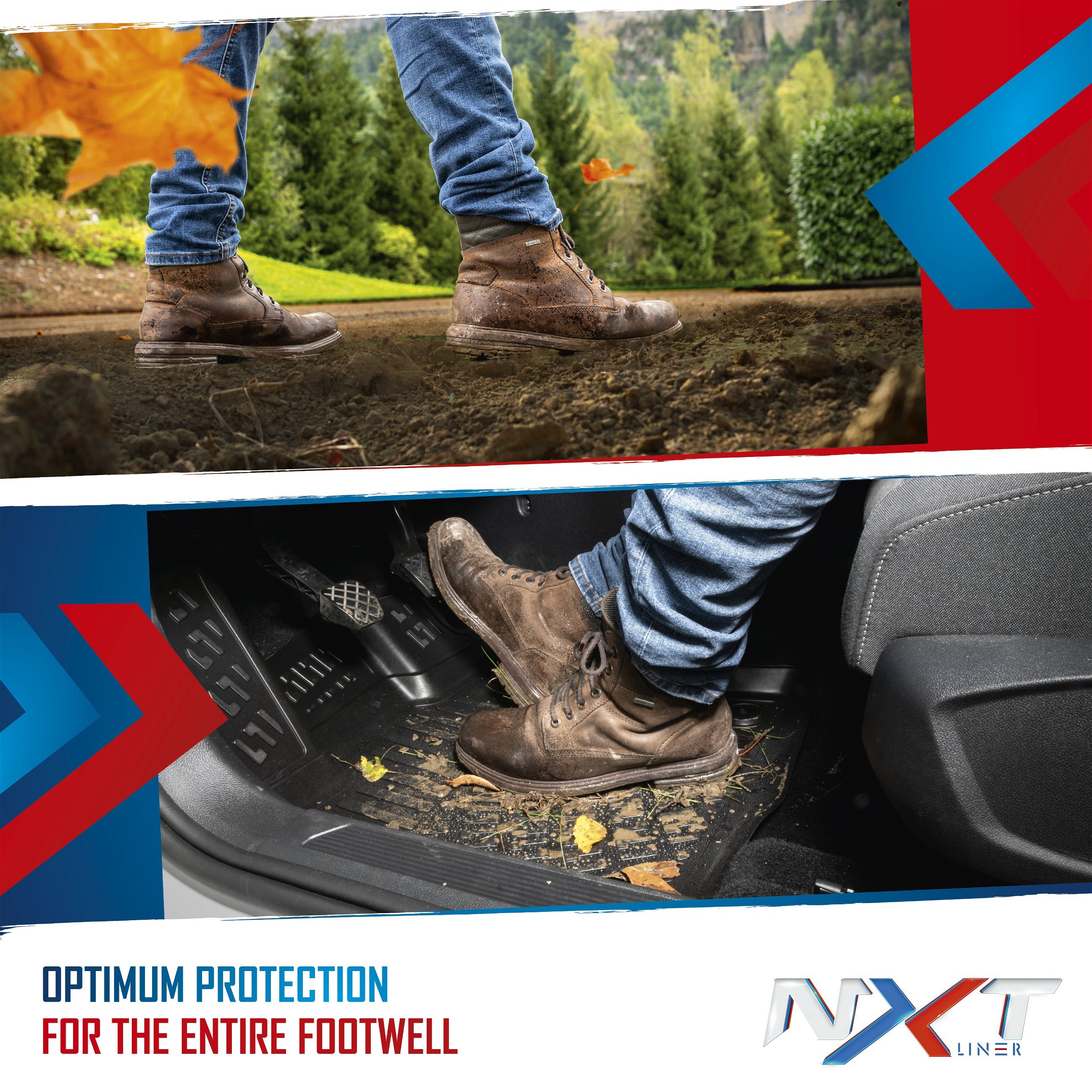 NXT Rubber Mats for VW Tiguan Allspace (BW2) 03/2017-Today