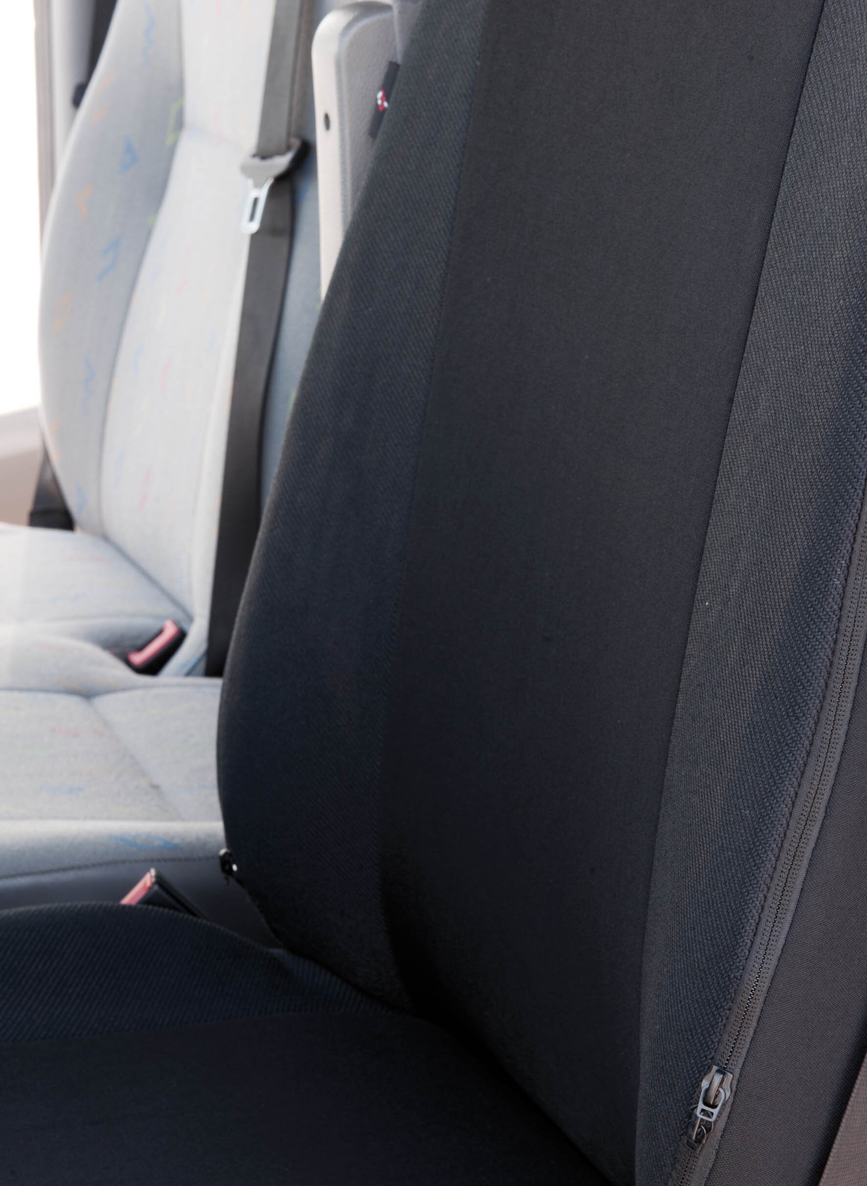 Universal Transportersitzbezug Highback für Einzelsitz vorne mit integrierter Kopfsütze anthrazit