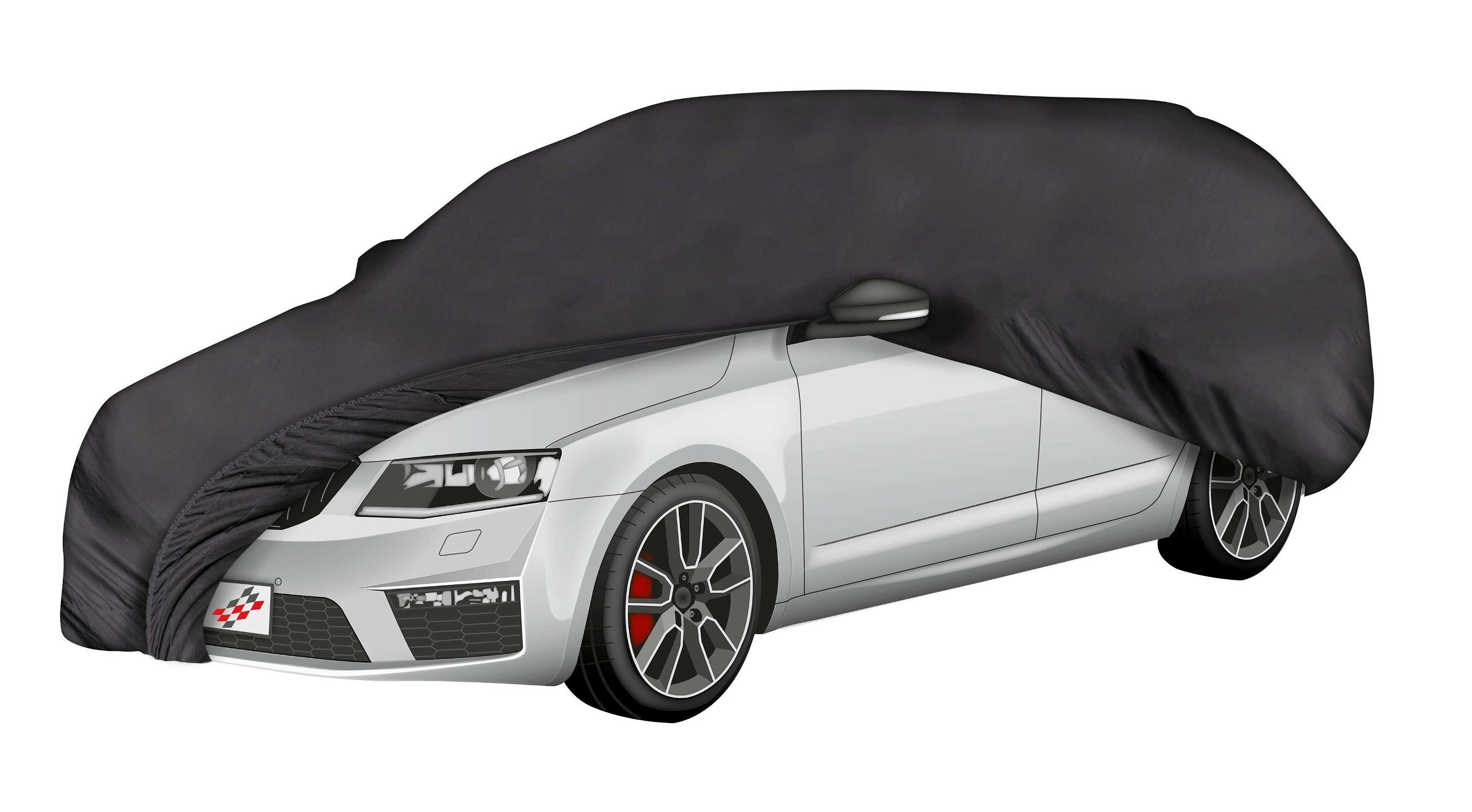 Car tarpaulin Indoor Soft SUV size S black