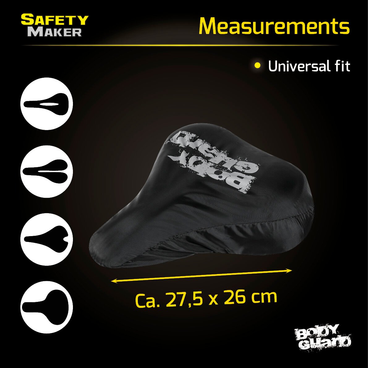 Saddle cover black