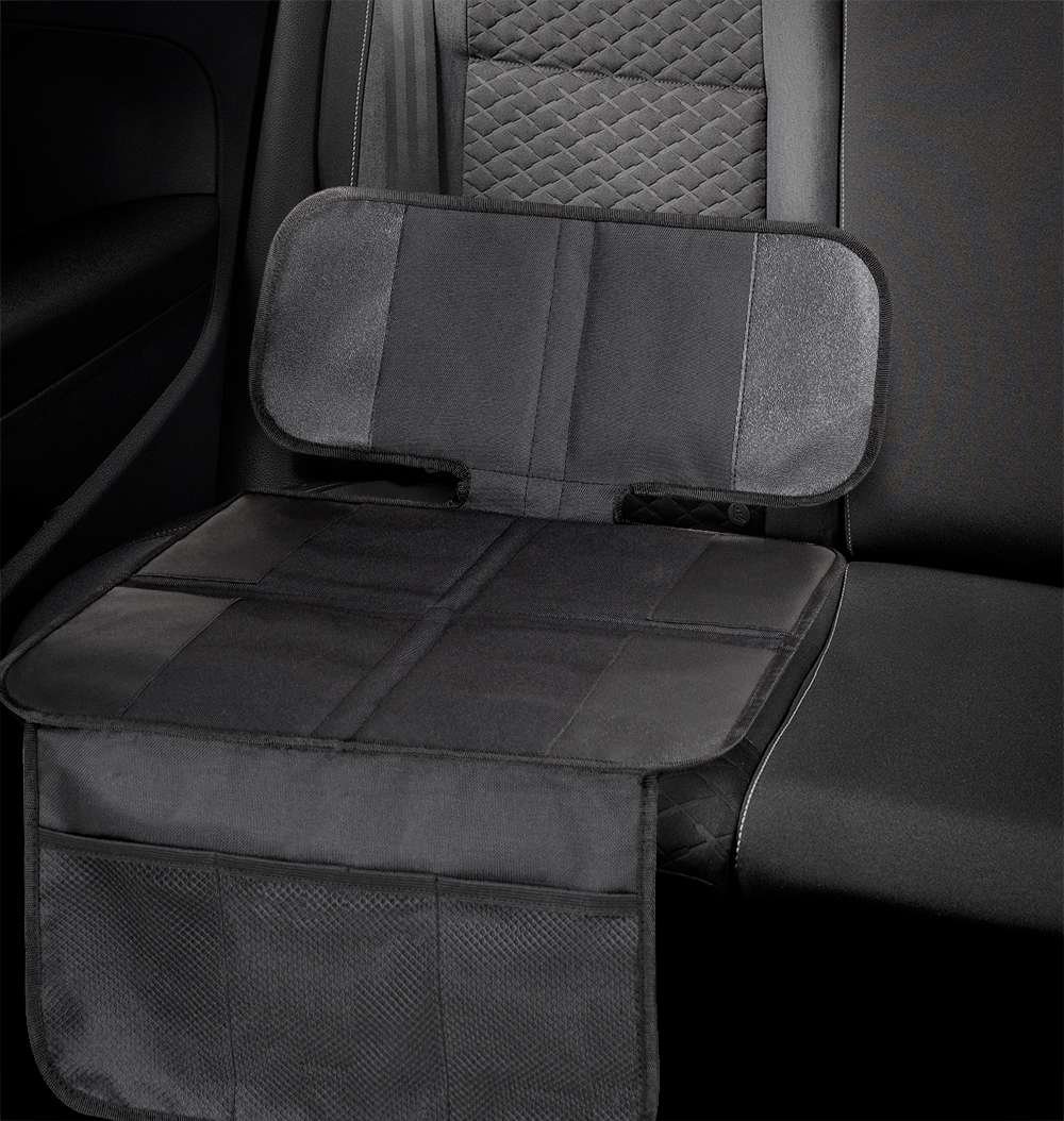 Kindersitzunterlage George Premium, Auto-Schutzunterlage, Sitzschoner Kindersitz schwarz