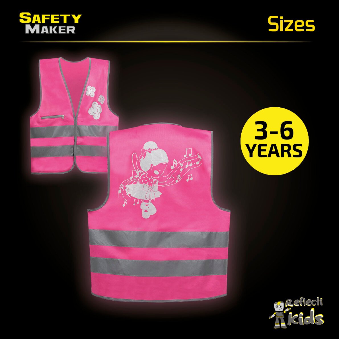 safety vest 3-6 years Ballet Doll