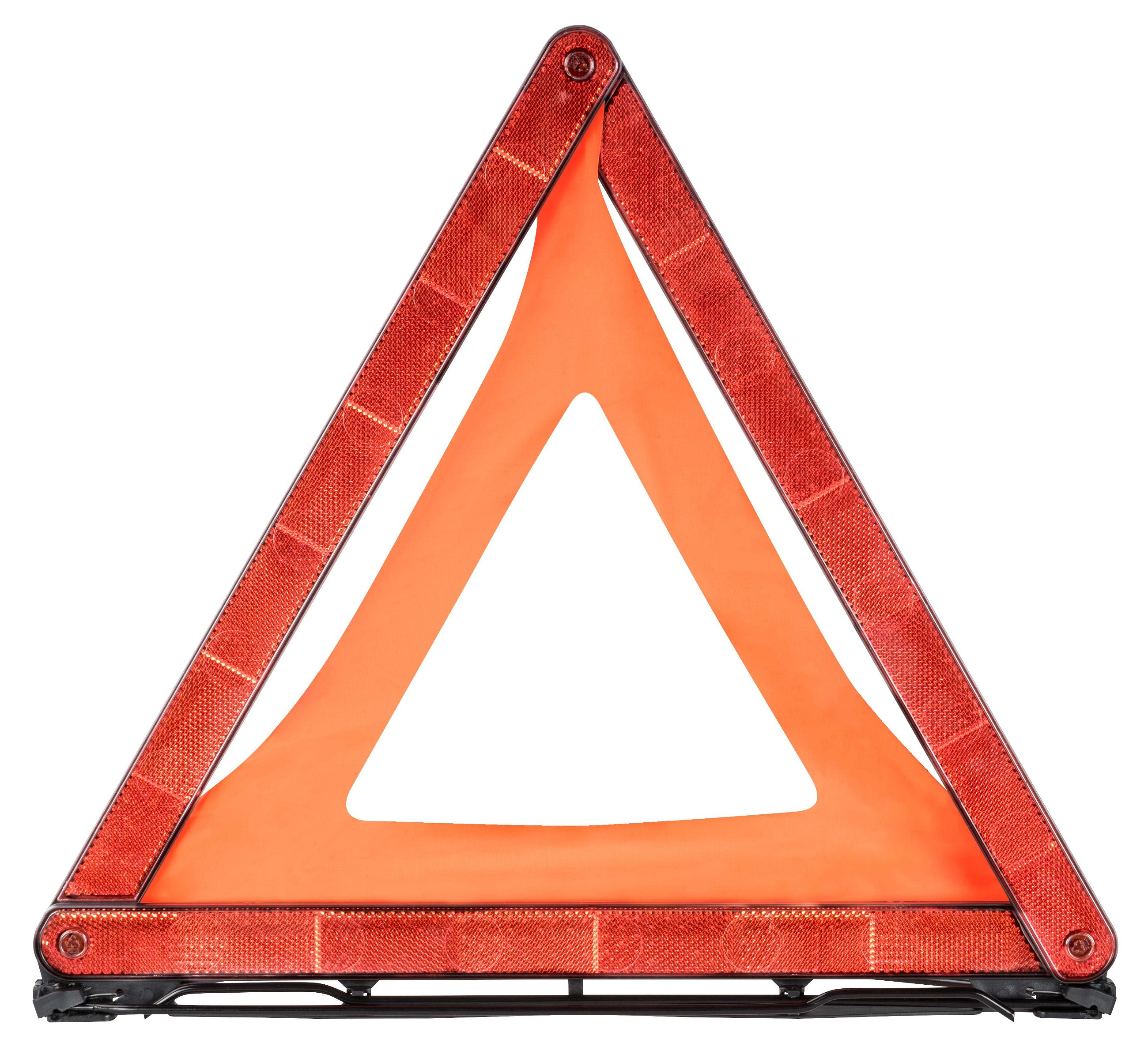 Pannendreieck, faltbares Auto-Warndreieck mit Köcher, Notfall-Dreieck ECE R27 zertifiziert rot