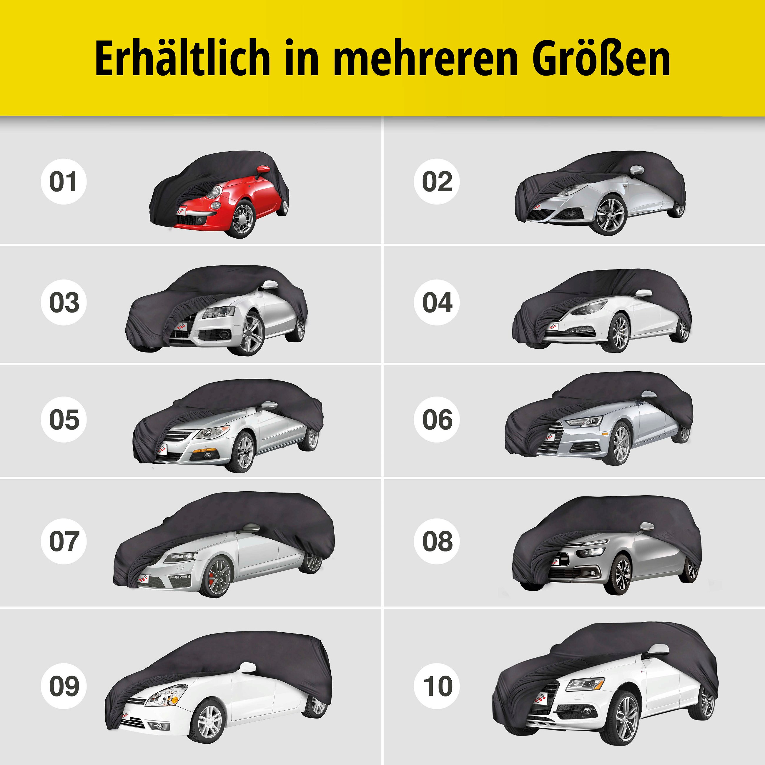 Autoplane Abdeckplane Indoor Soft Größe 3 schwarz