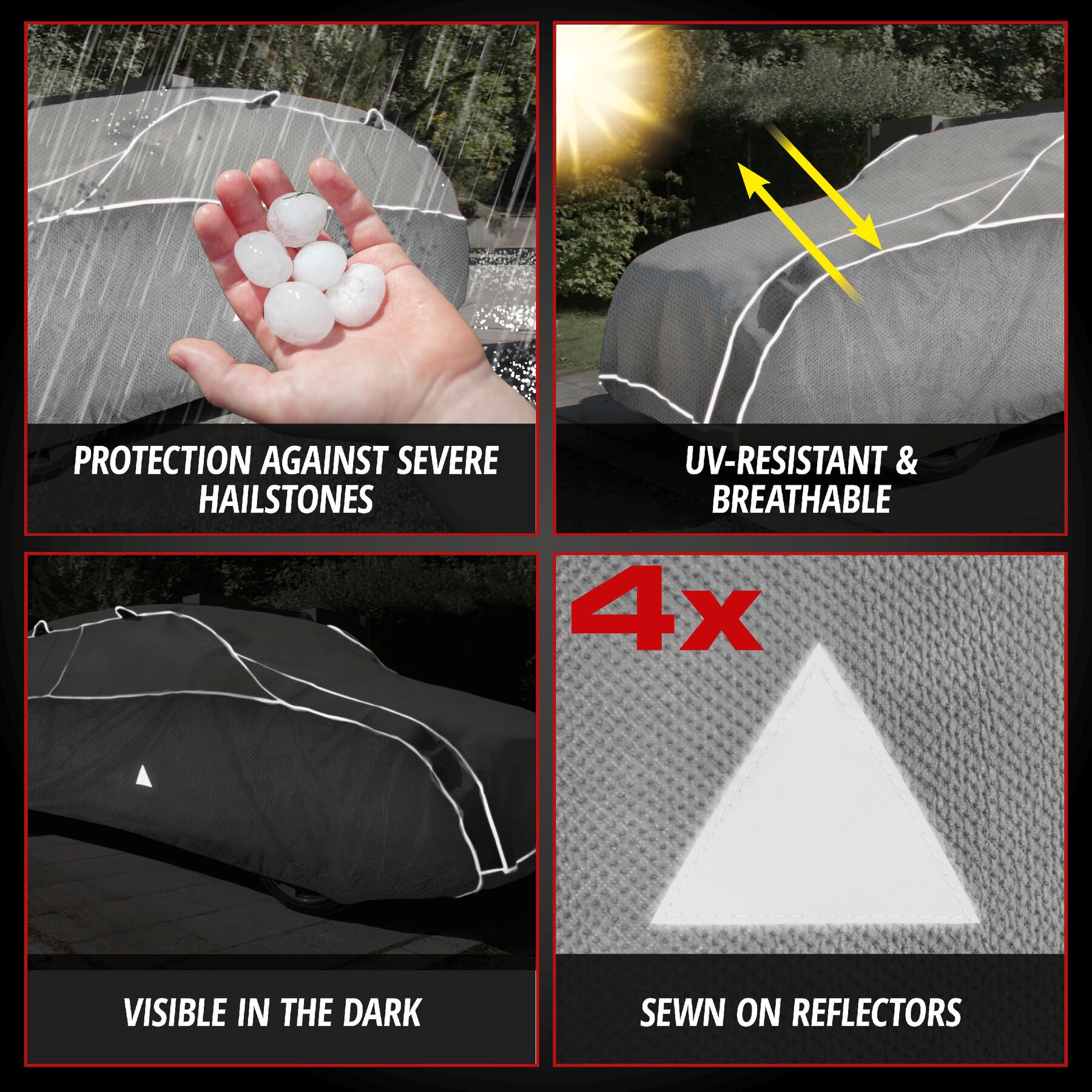Car hail protection tarpaulin Hybrid UV Protect SUV size L