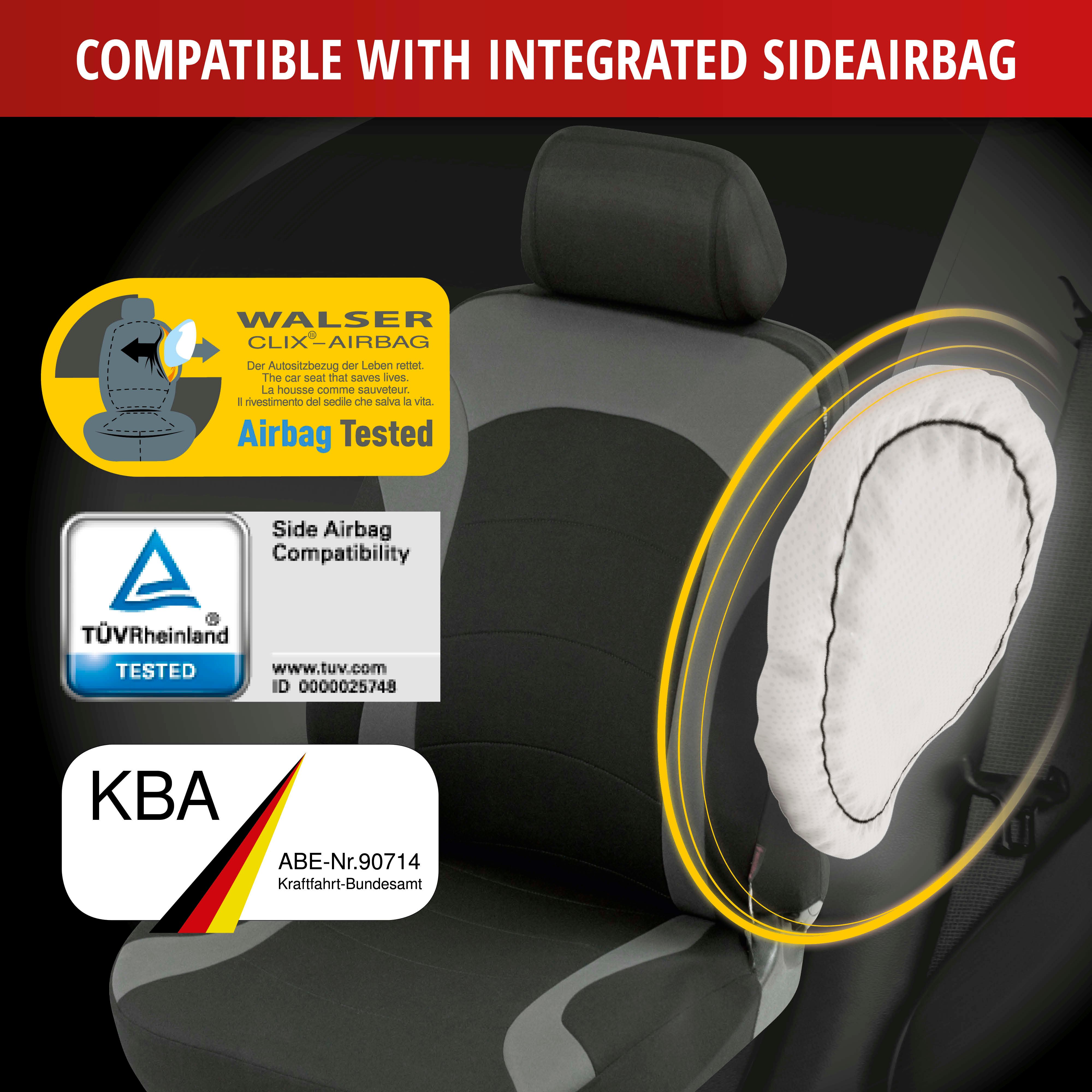 ZIPP IT Premium Inde Car Seat covers for two front seats with zipper system