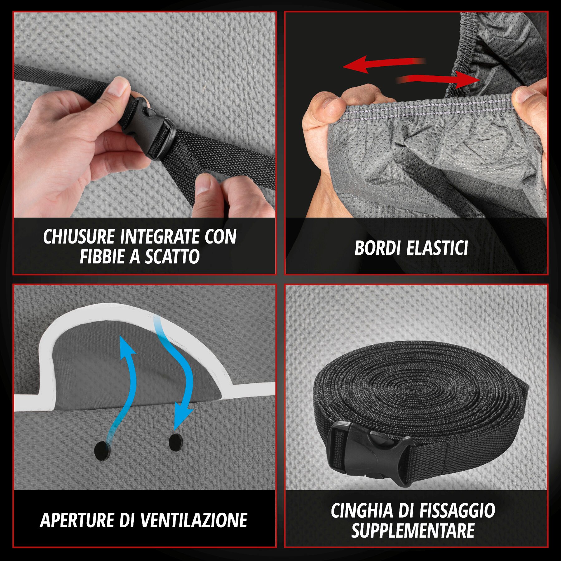 Telo Copriauto antigrandine Hybrid UV Protect misura XL