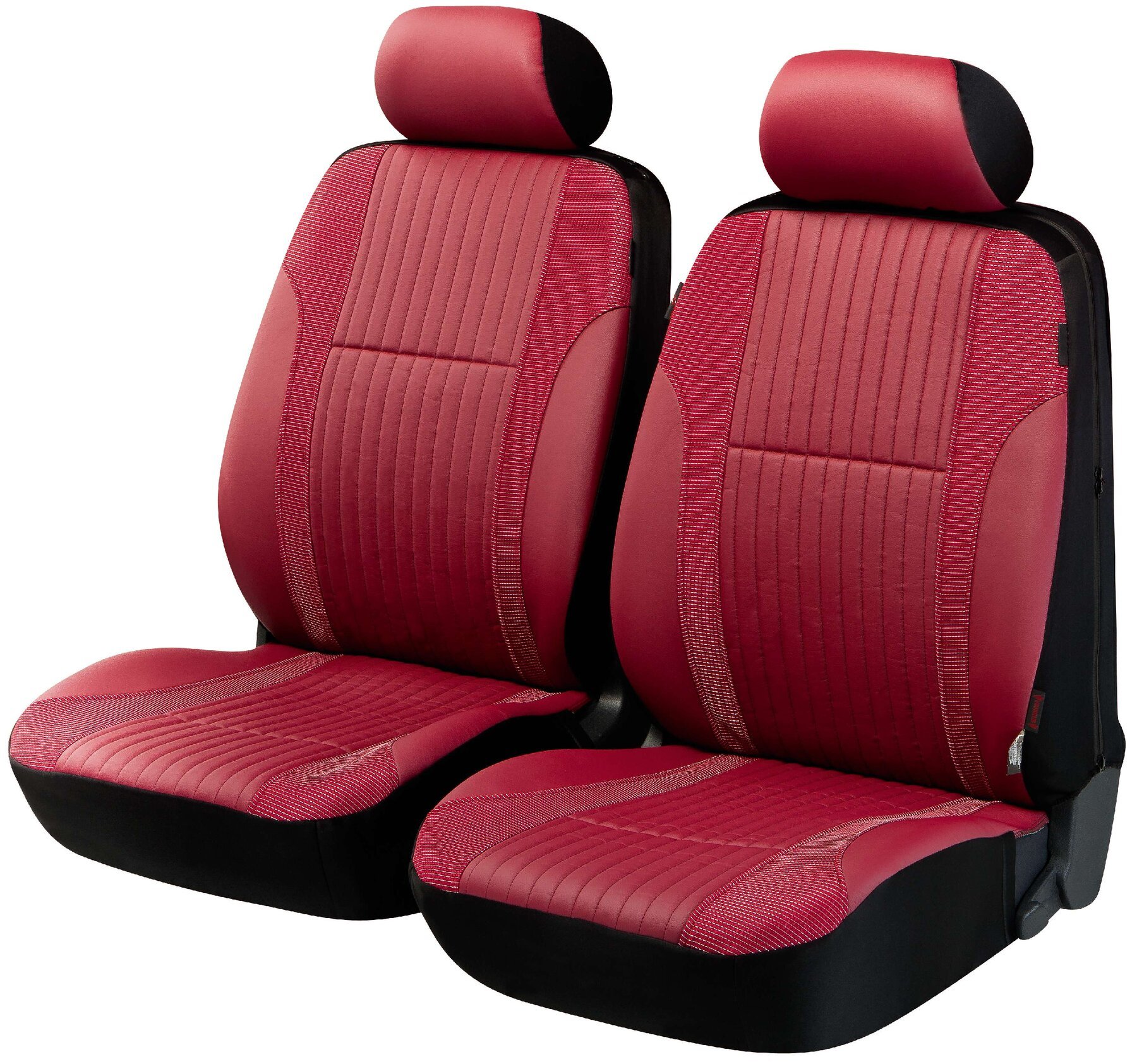 Auto stoelbeschermer Medway met Zipper ZIPP-IT Deluxe Autostoelhoes, 2 stoelbeschermer voor voorstoel rood