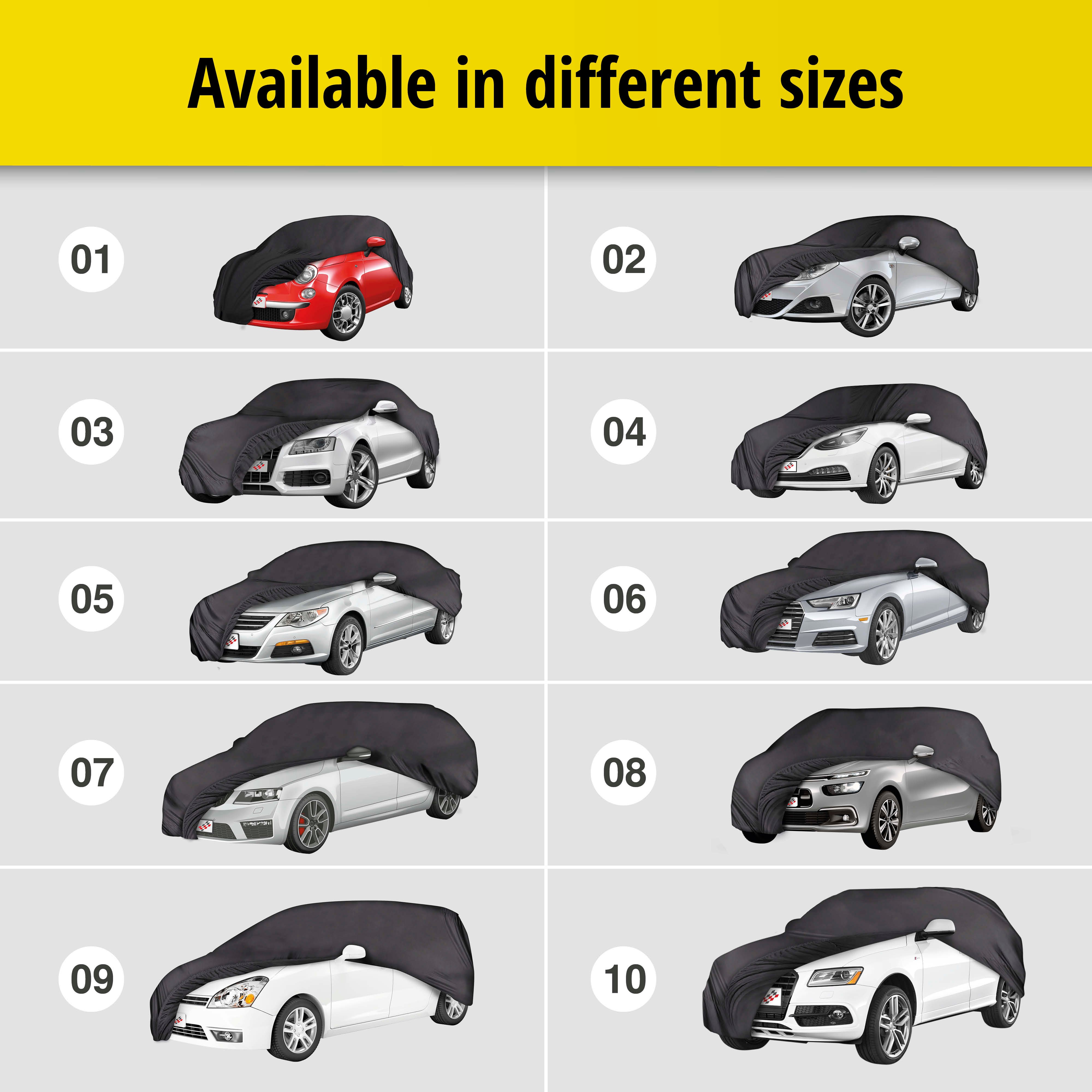Car tarpaulin Indoor Soft size 3 black