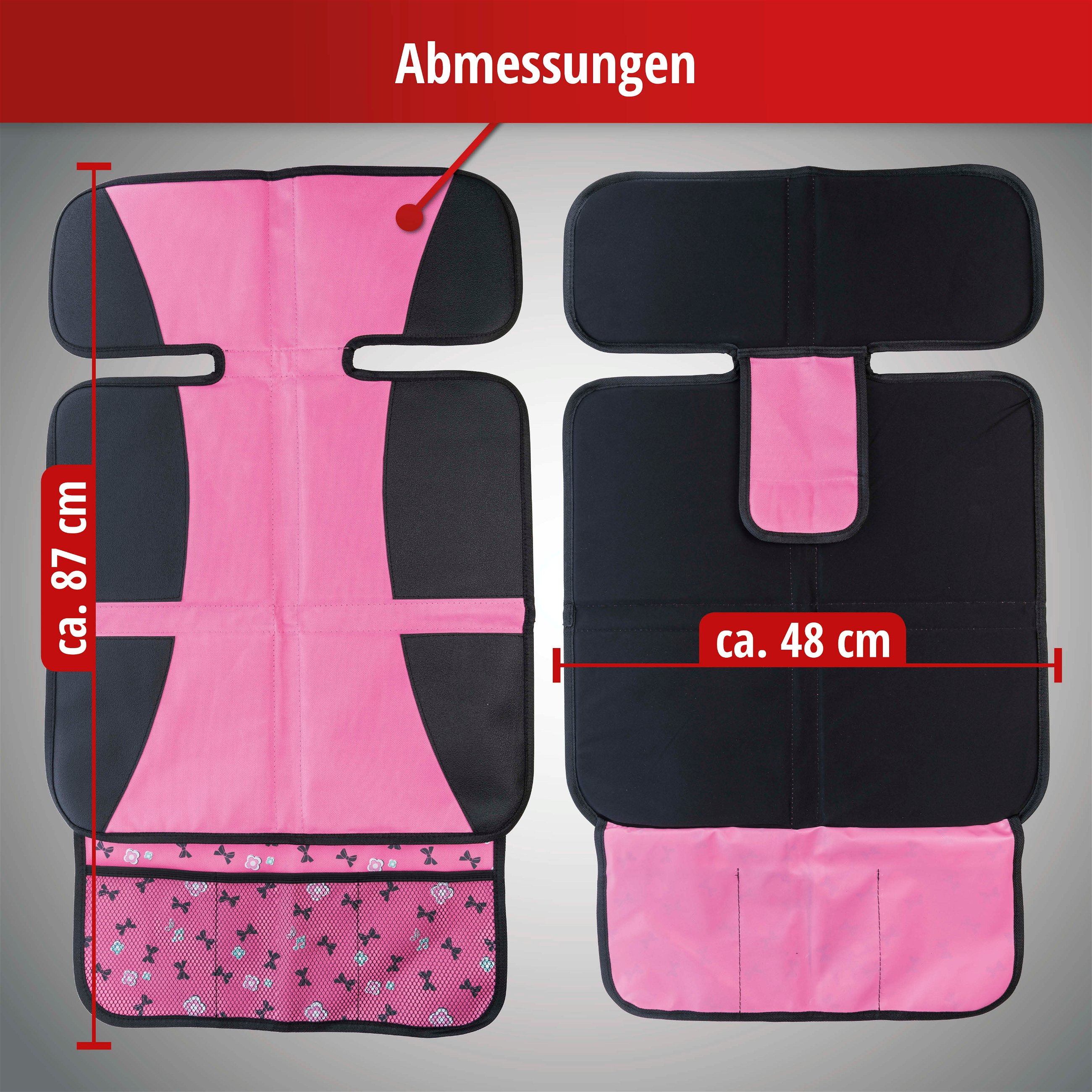 Kindersitzunterlage Ballet Doll, Auto-Schutzunterlage, Sitzschoner Kindersitz grau/rosa