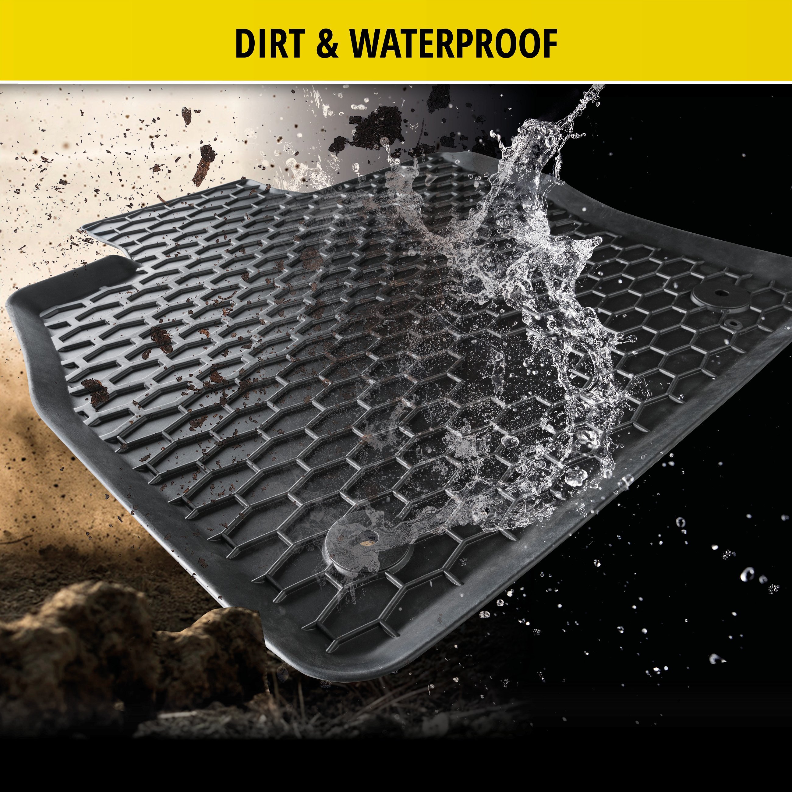 Rubber mats DirtGuard for Citroen Spacetourer/Peugeot Traveller/Toyota Proace Verso 2016 - Today, Fiat Ulysee 2022 - Today, Opel Zafira Bus 2019 - Today