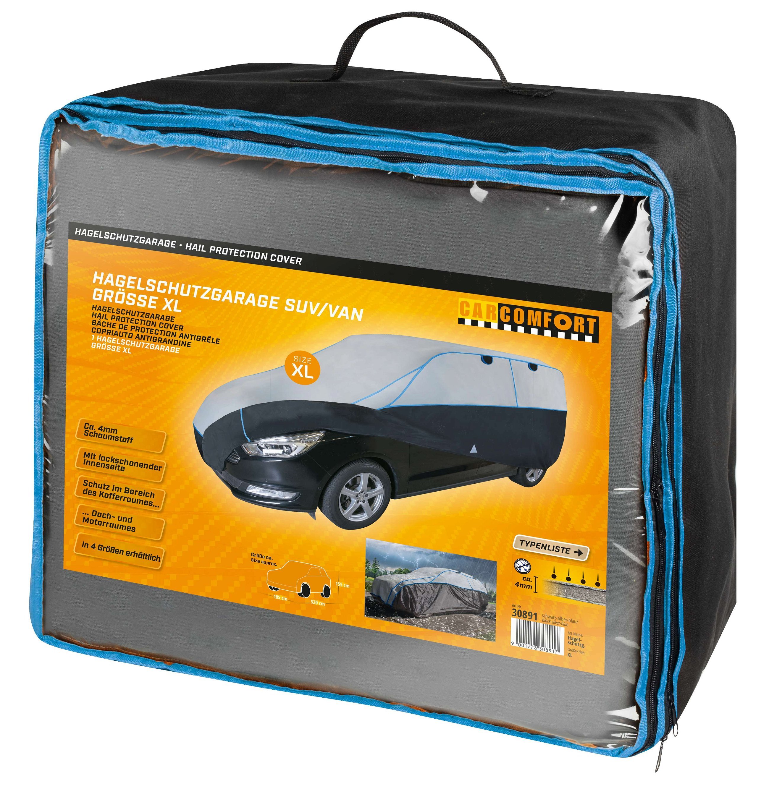 Telo Copriauto antigrandine Comfort Protect SUV XL 520x185x155