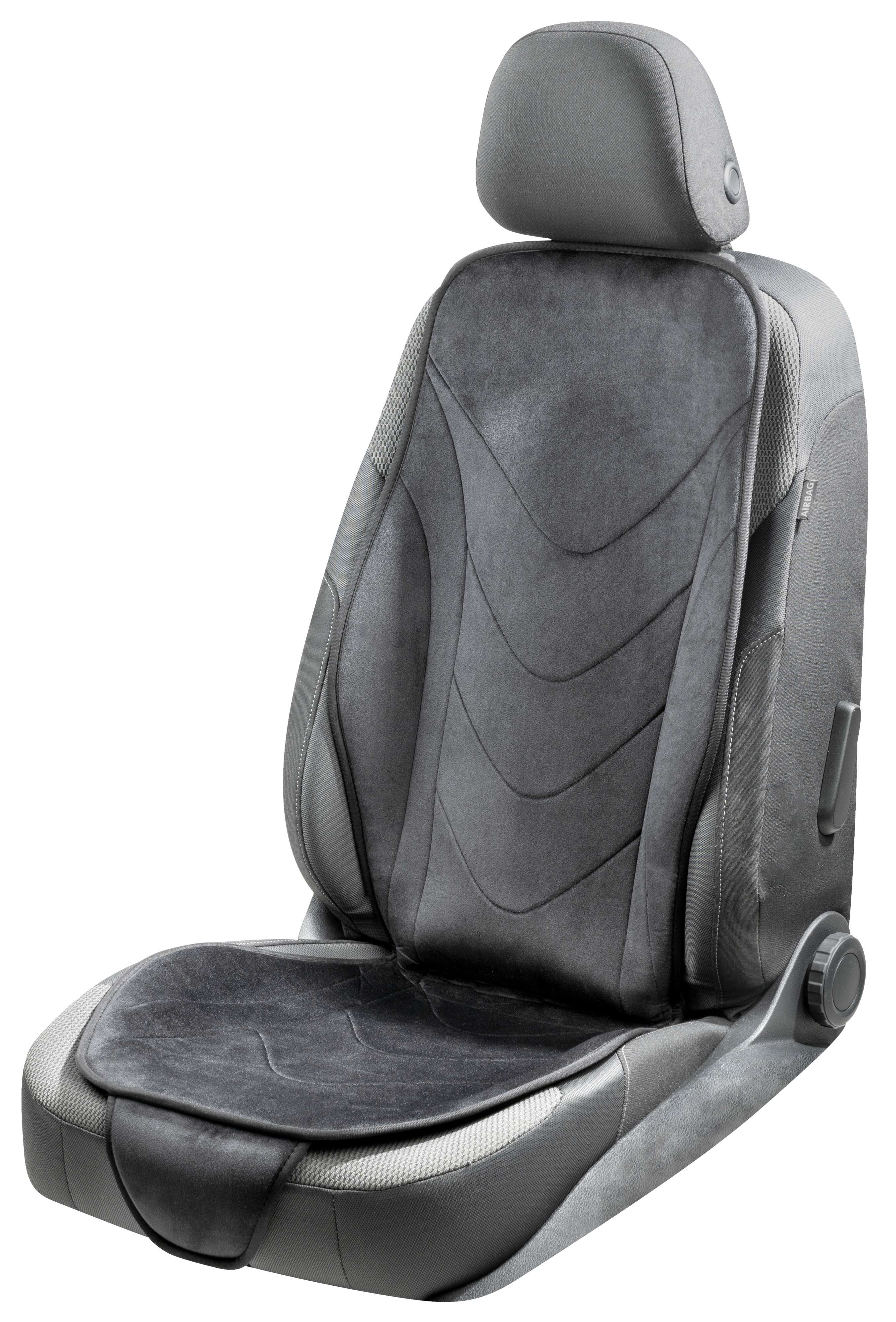 Autostoelhoes Air Flow, ergonomische stoelbeschermer, lendenwervelbescherming, universele stoelhoes voor auto's, kleur: zwart