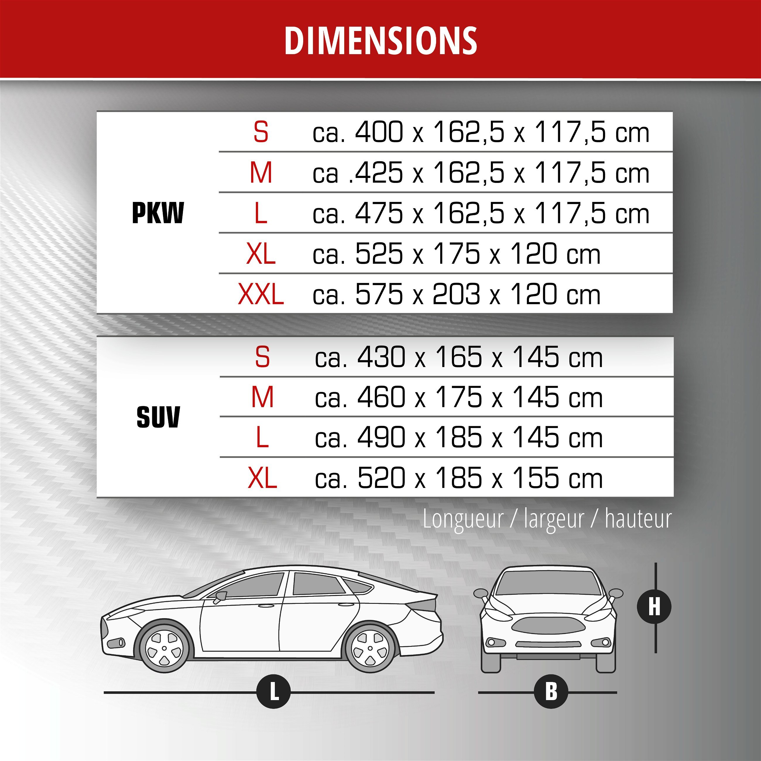 Bâche de Voiture anti-grêle Perma Protect taille S