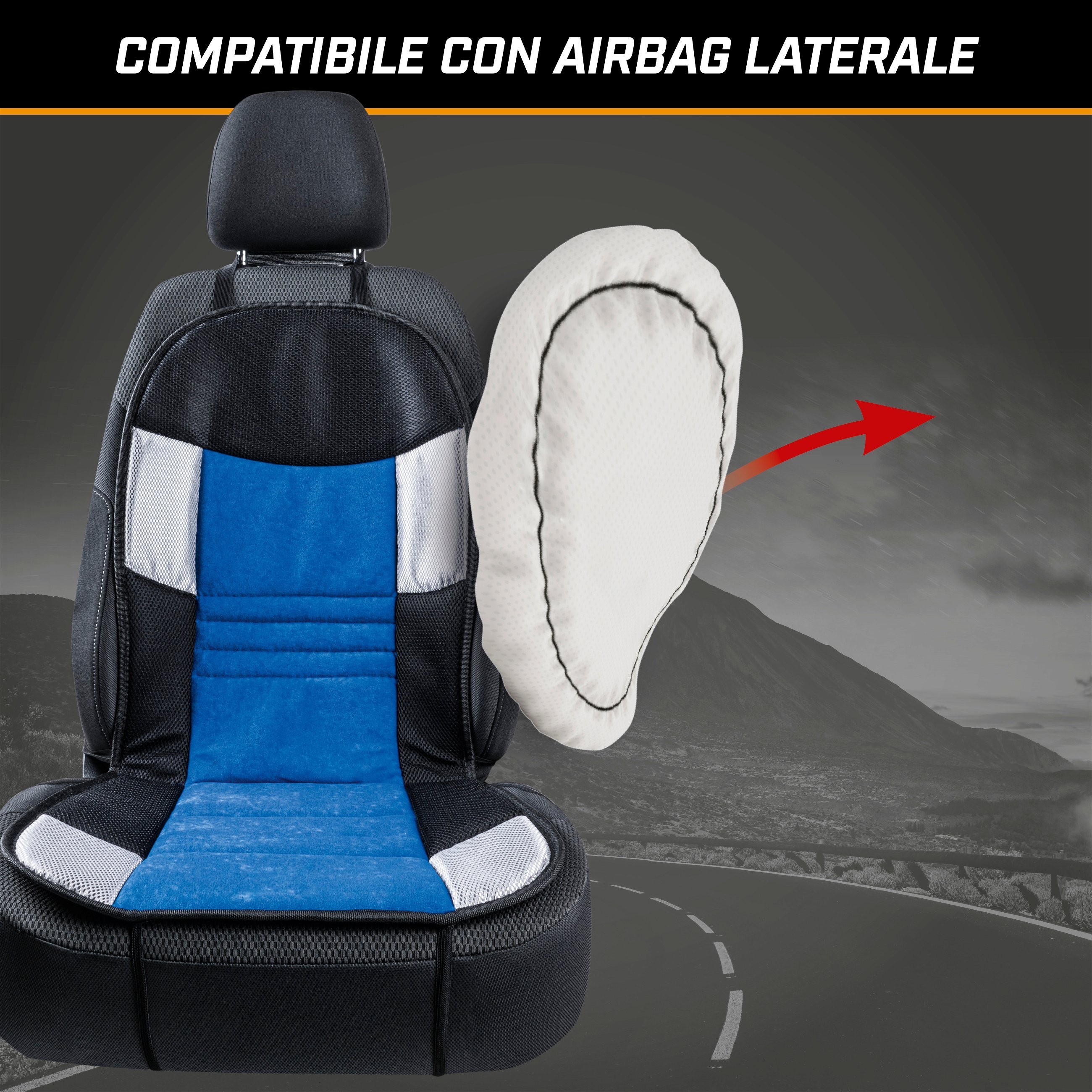 Coprisedili auto Hunt blu