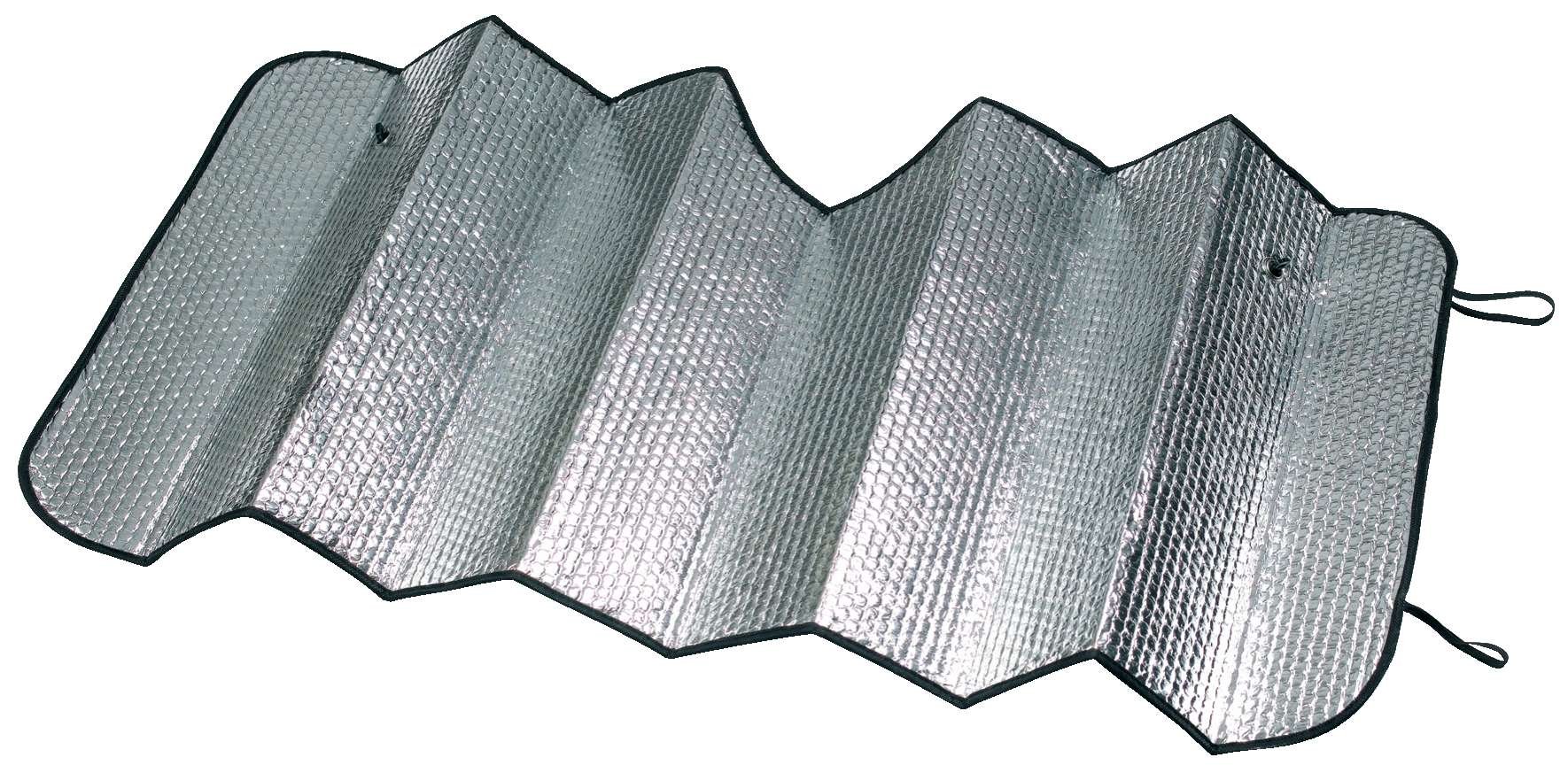 Front sun protection silver 130 x 60 cm with air chambers
