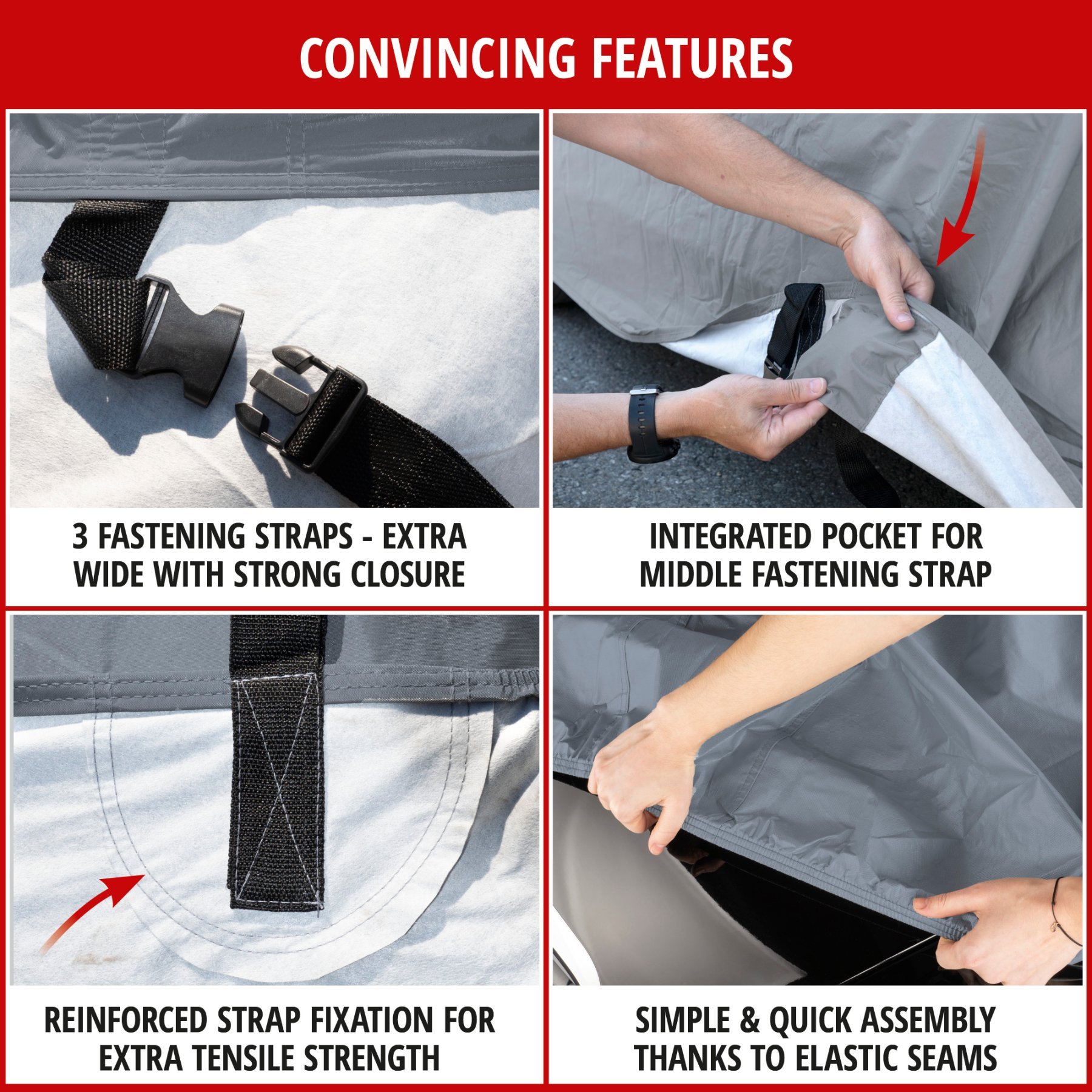 Car tarpaulin All Weather Plus SUV size XL grey