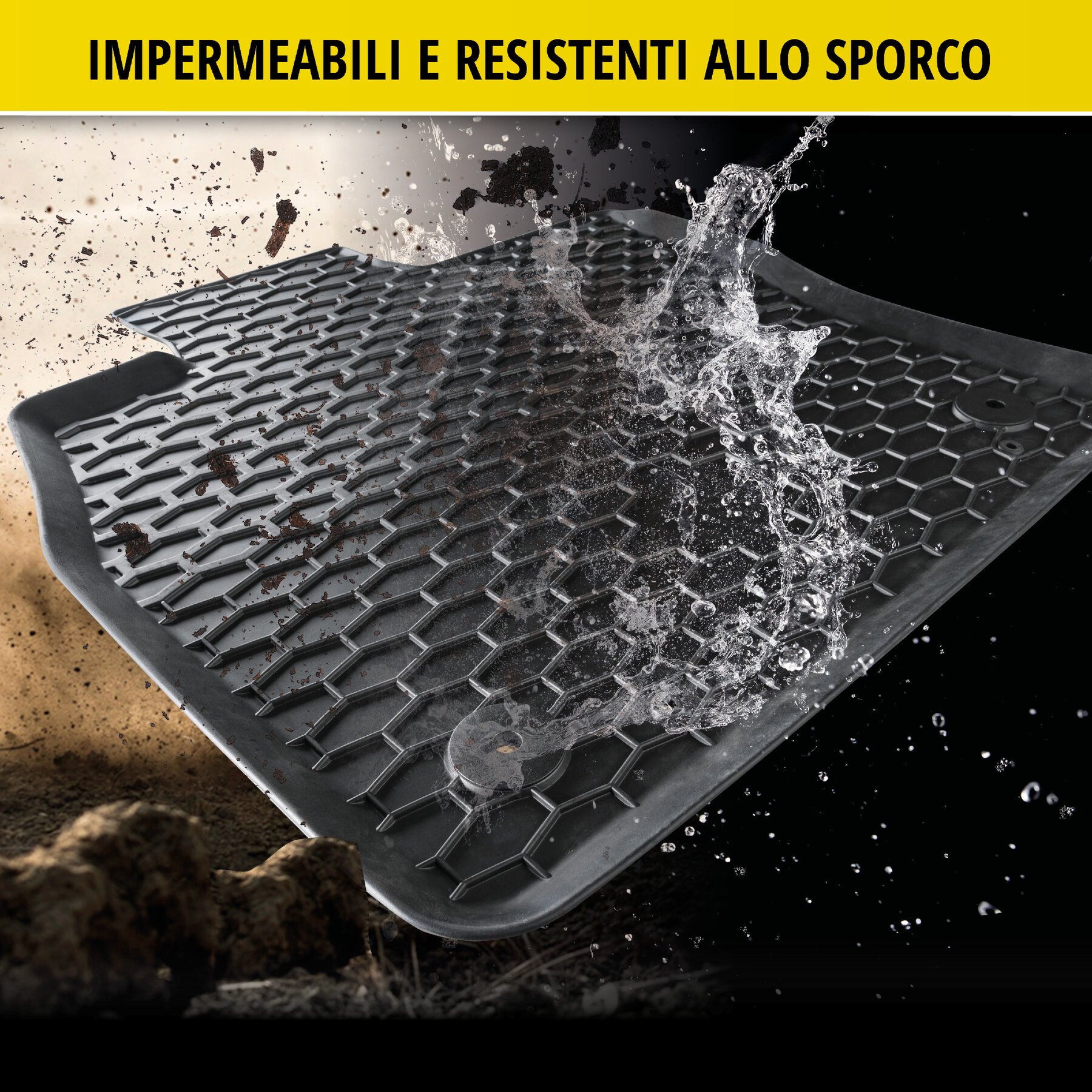 Tappetini in gomma DirtGuard su misura per Chevrolet Captiva 06/2006-Oggi, Chevrolet Epica 06/2004-2011, Opel Antara 05/2006-Oggi