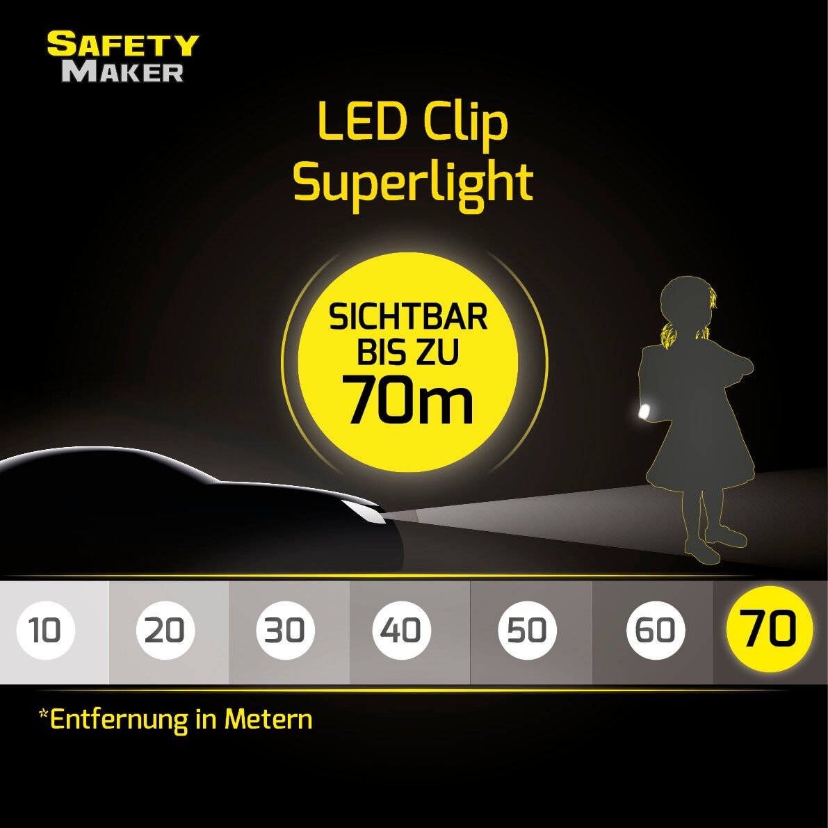 Multilight L, LED-Clip gelb