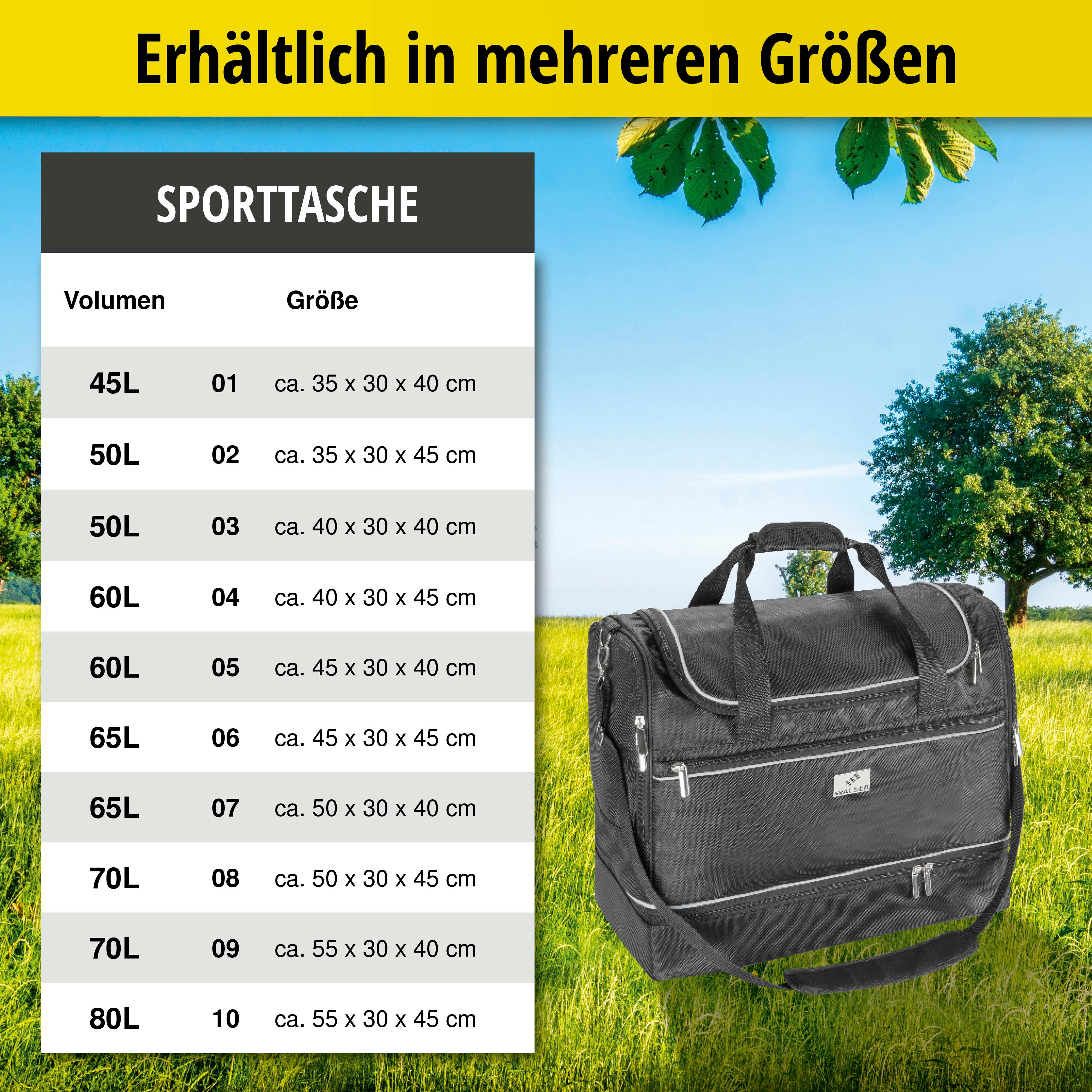Carbags Sporttasche, Trainingstasche 70L - 50x30x45 cm