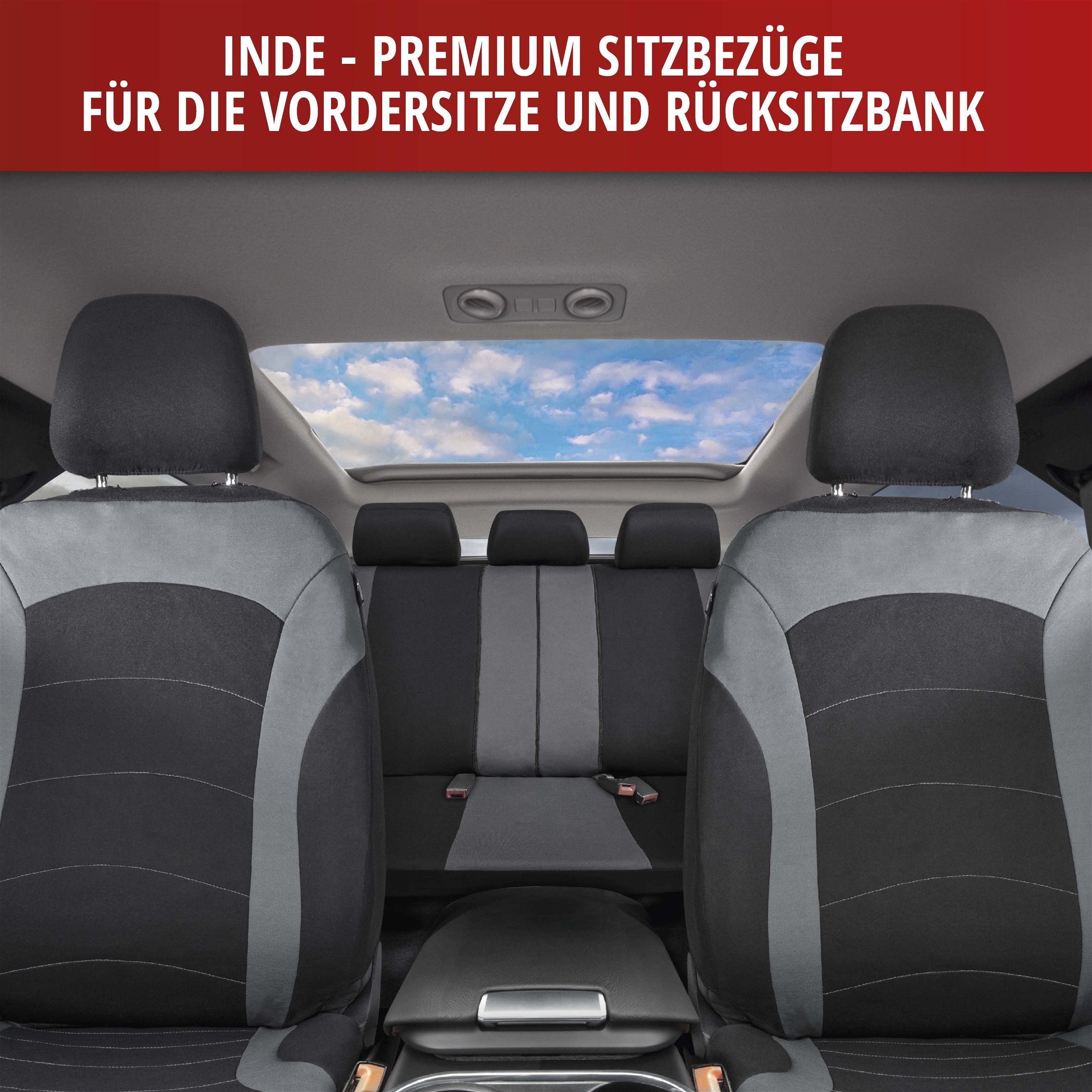 Autositzbezug ZIPP-IT Premium Inde, PKW-Schonbezüge Komplettset