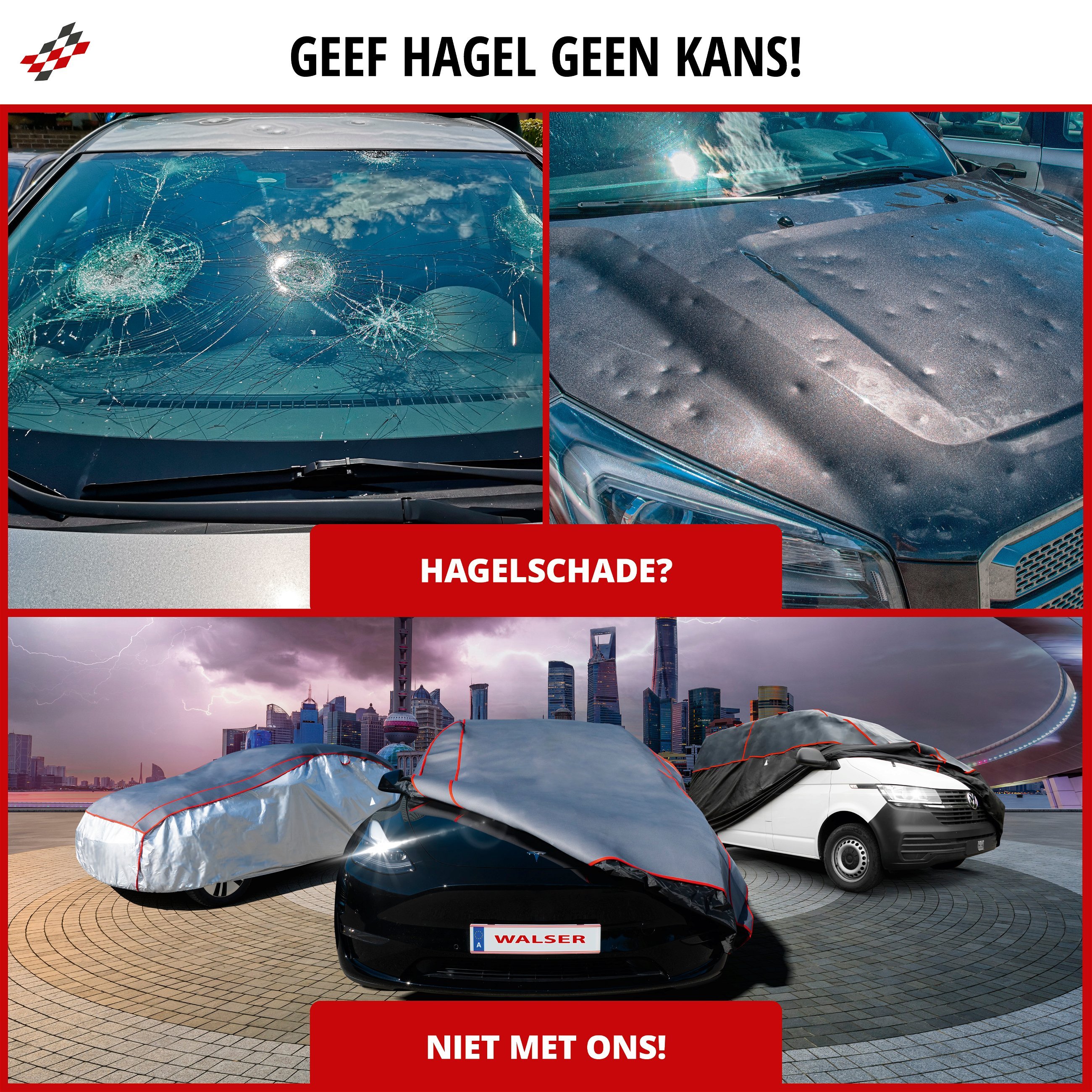 Bus-hagelbeschermhoes Premium Hybrid M