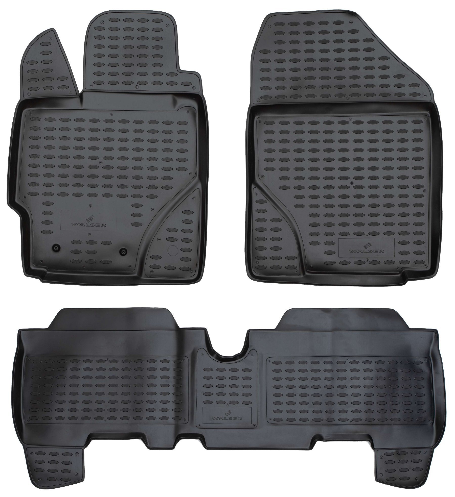Tappetini in gomma per auto su misura XTR per Toyota Yaris (P9) 01/2005-12/2014