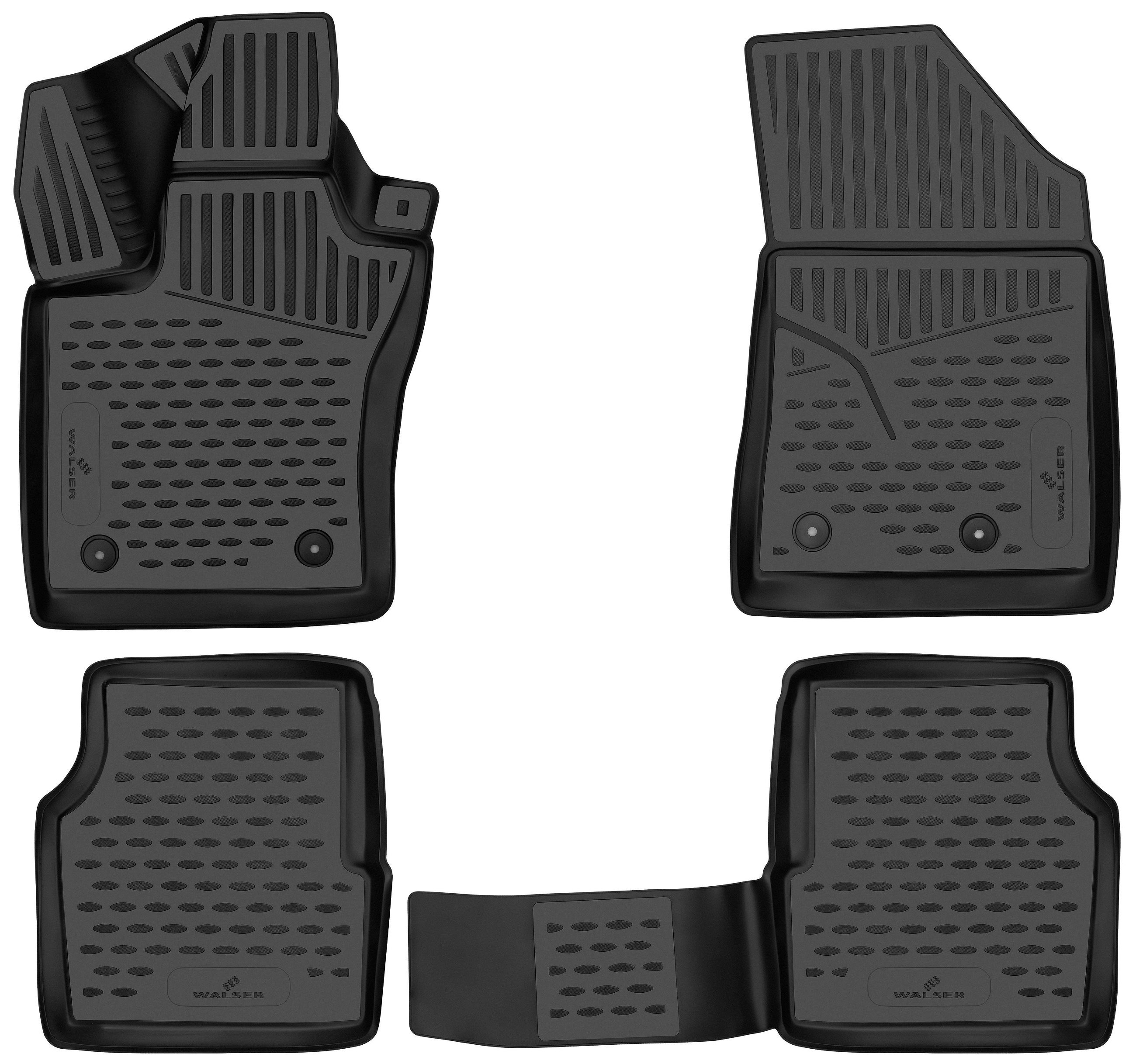 Tapis en caoutchouc XTR pour Jeep Compass 01/2016 - auj.