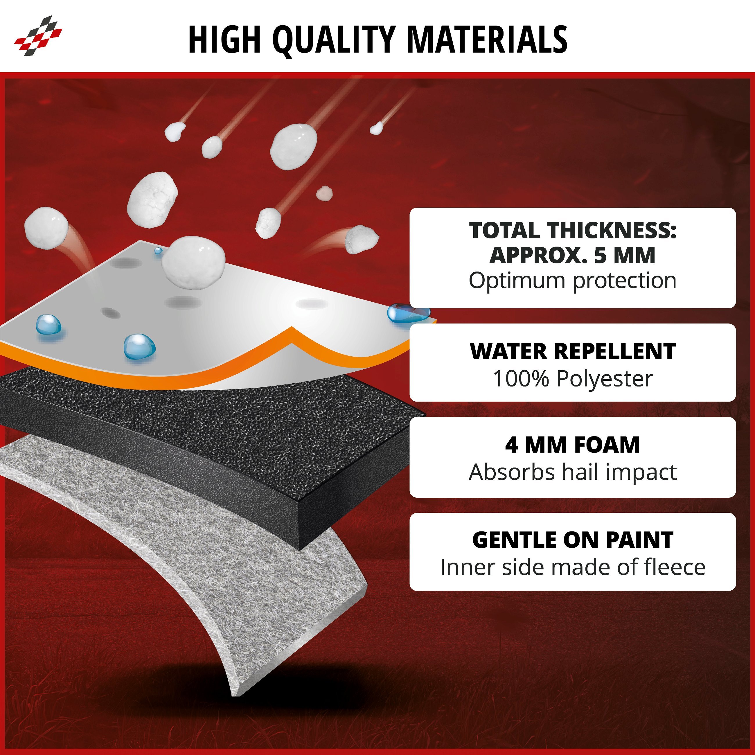 Car hail protection cover Perma Protect SUV size XL