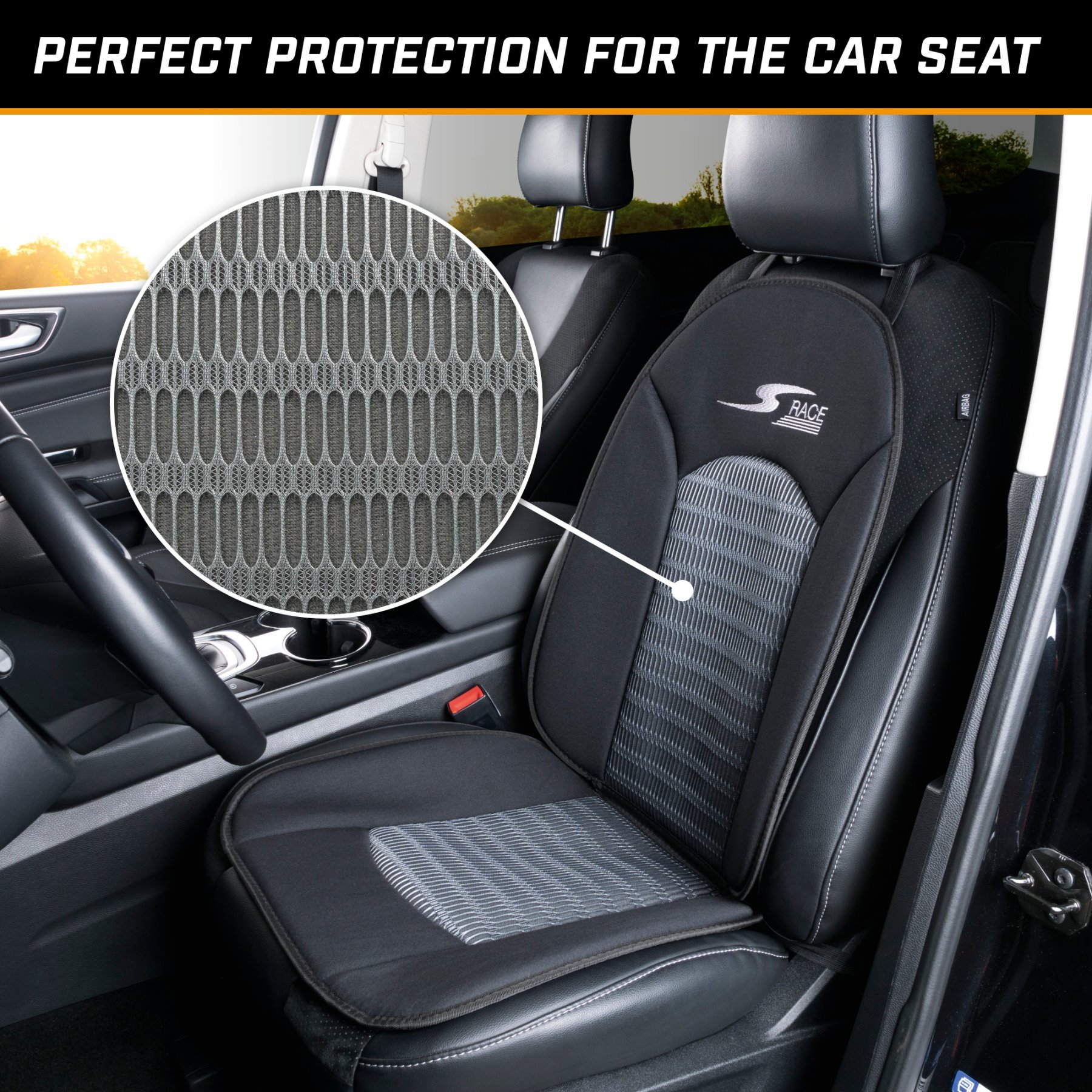Car Seat cover S-Race anthracite