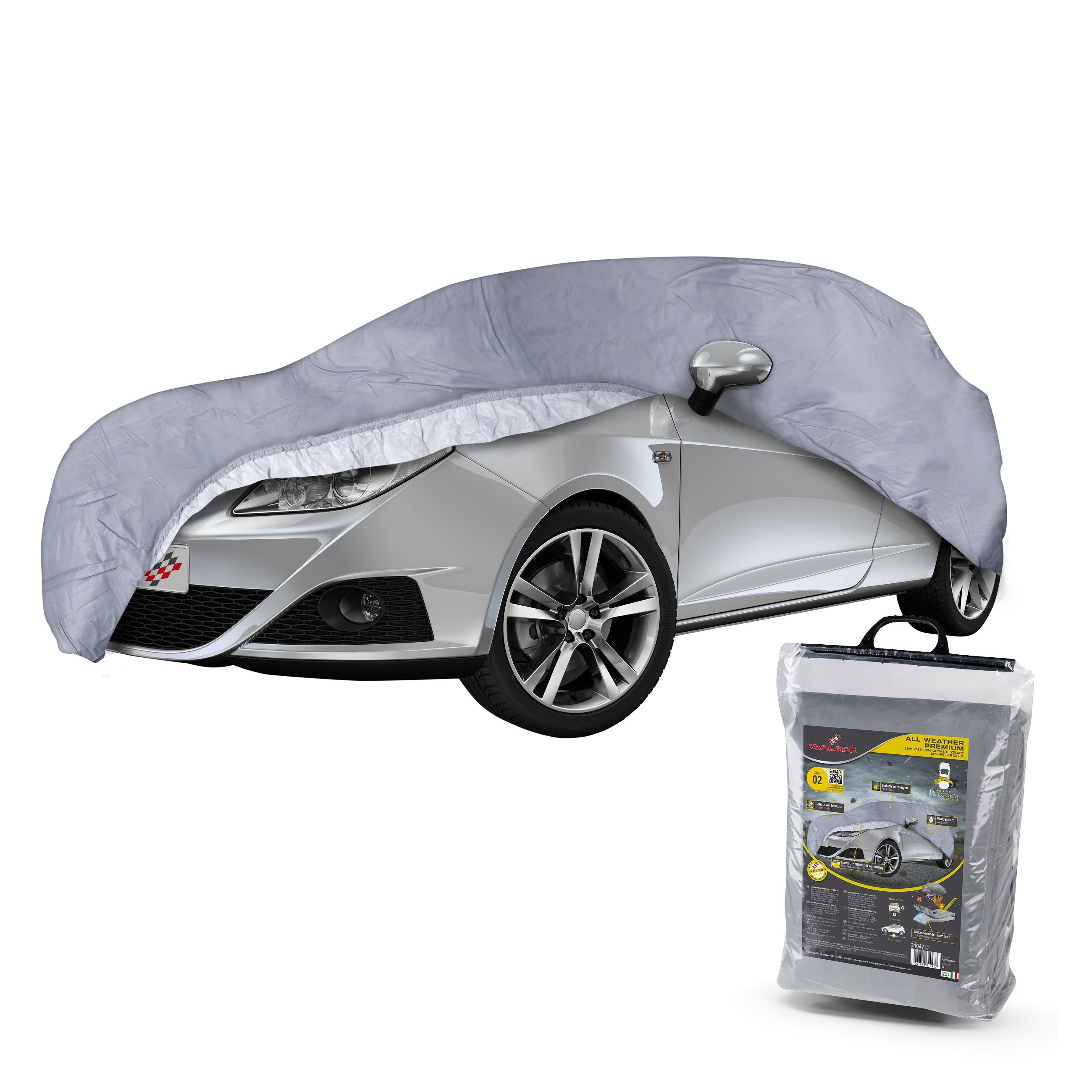 Car cover All Weather Premium size 2 grey