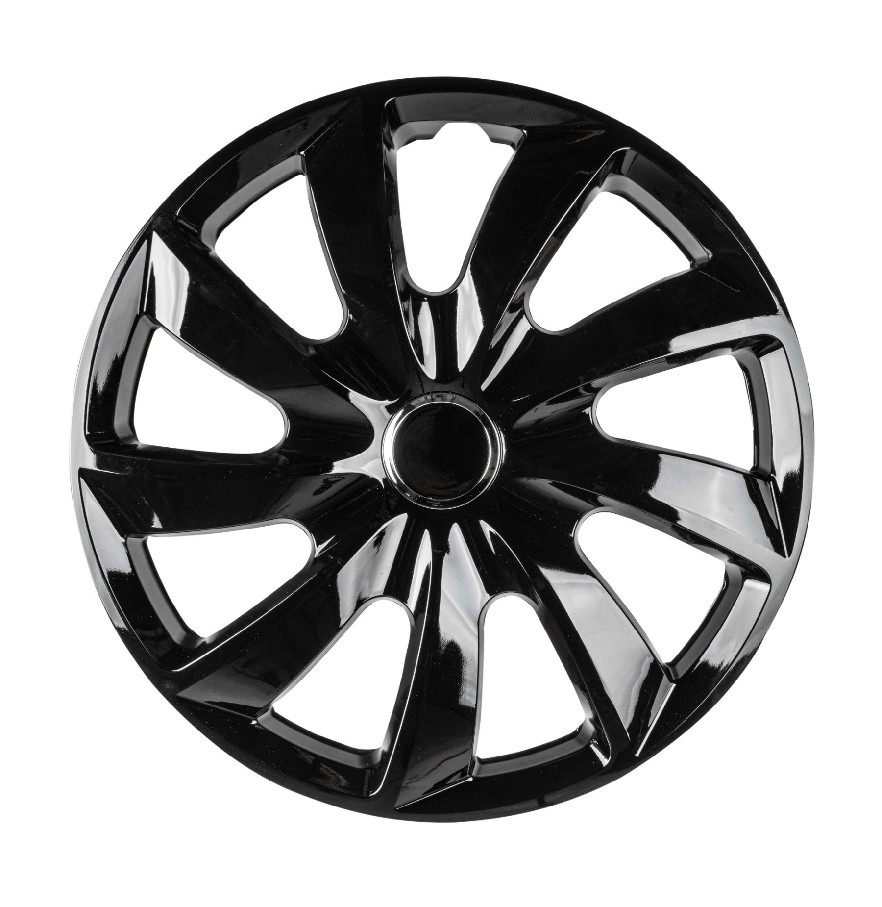 Copricerchi Turbine 16, 4 pezzo nero, Copricerchi