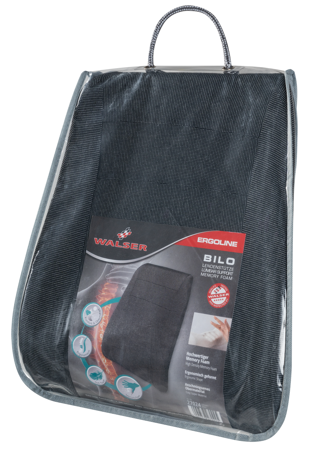 Lumbar cushion Backup Bilo black
