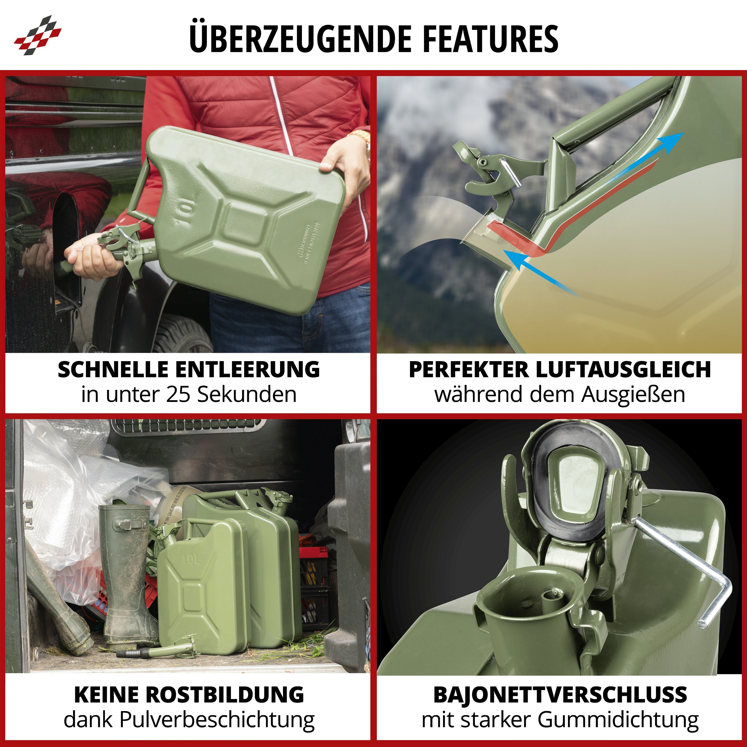 Benzinschlauch ARIETE 10x15 Gummi grün 10 Meter als Accessoire