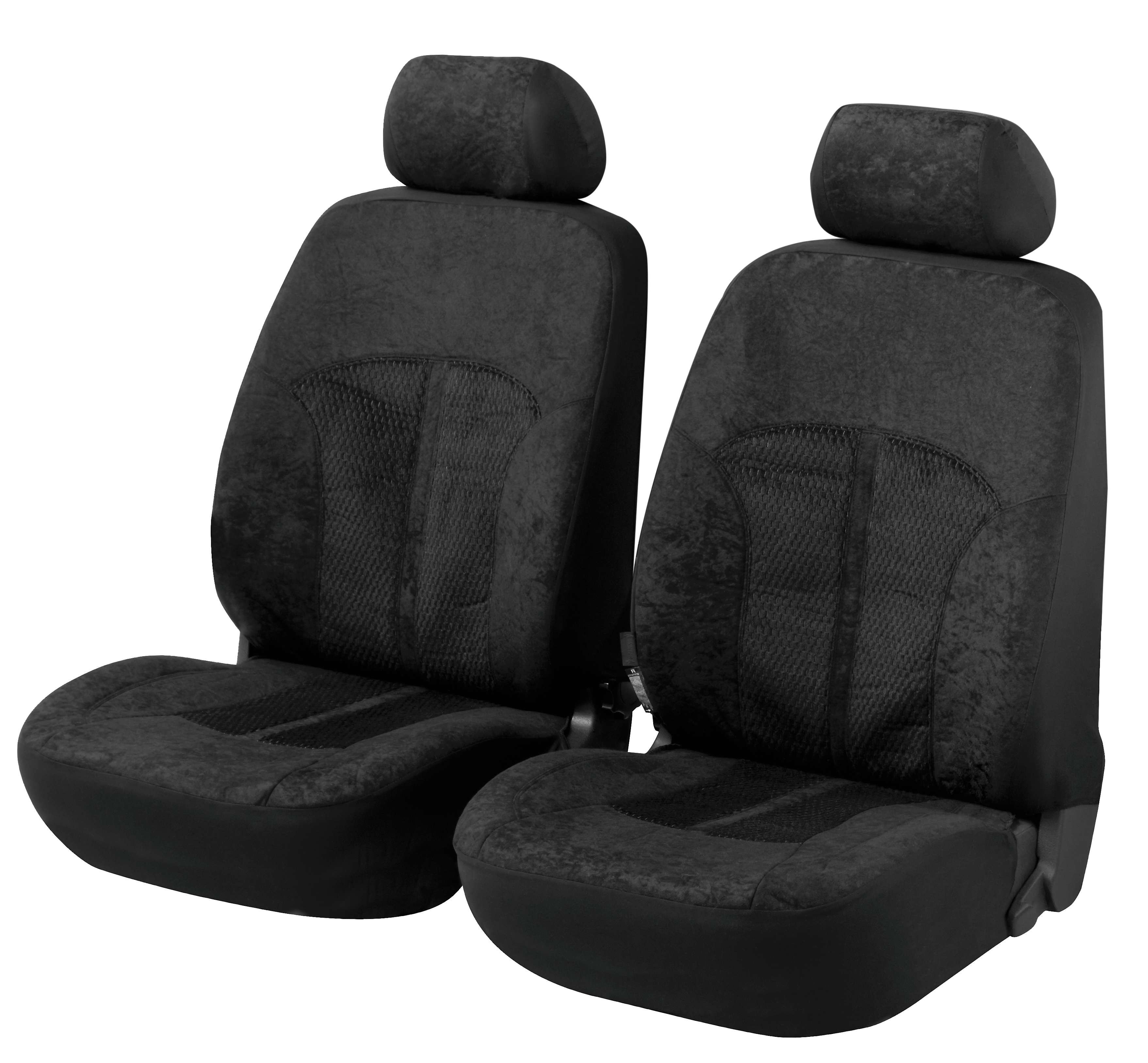 ZIPP IT Premium Velvet Car Seat covers for two front seats with zipper system