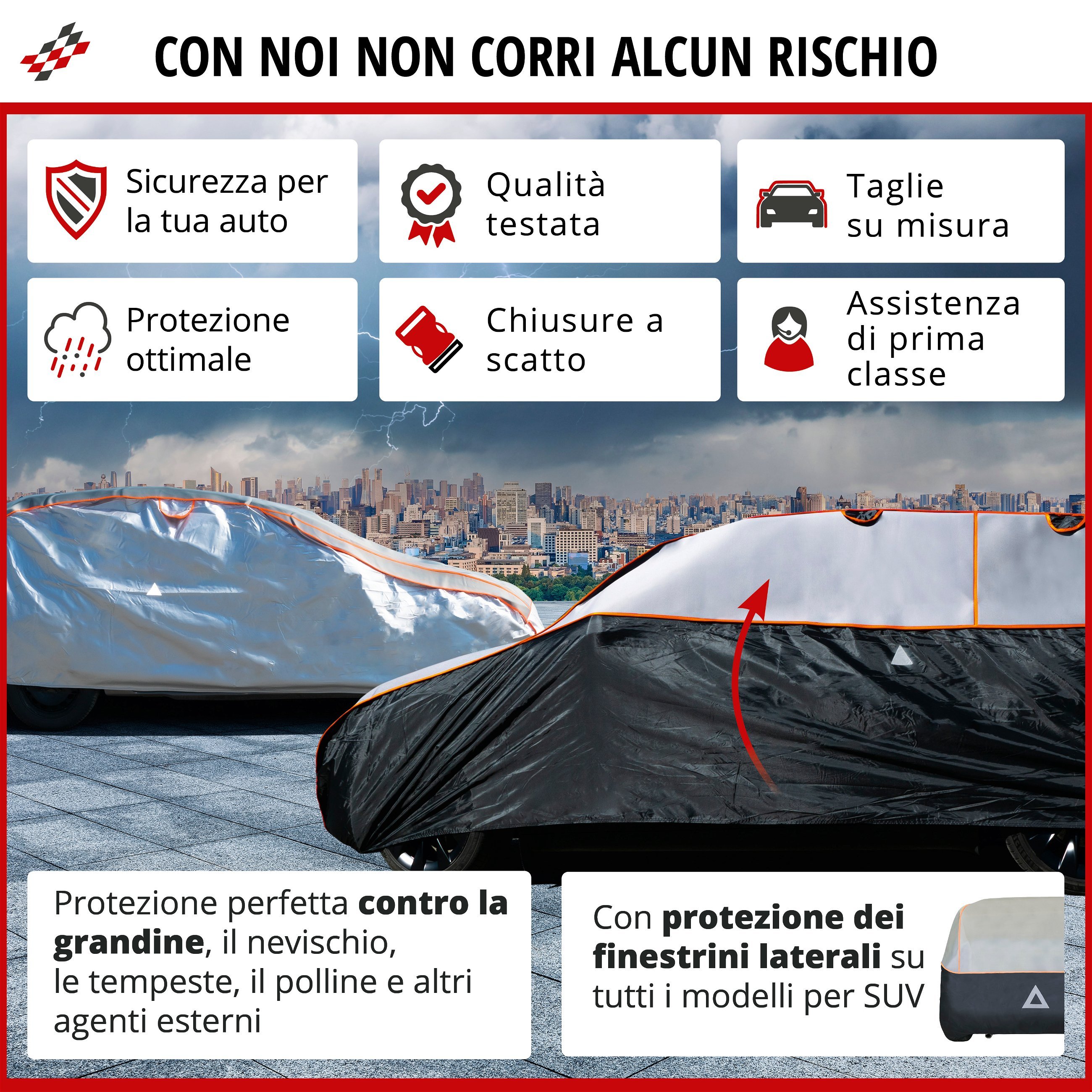 Telo Copriauto antigrandine Perma Protect size XXL