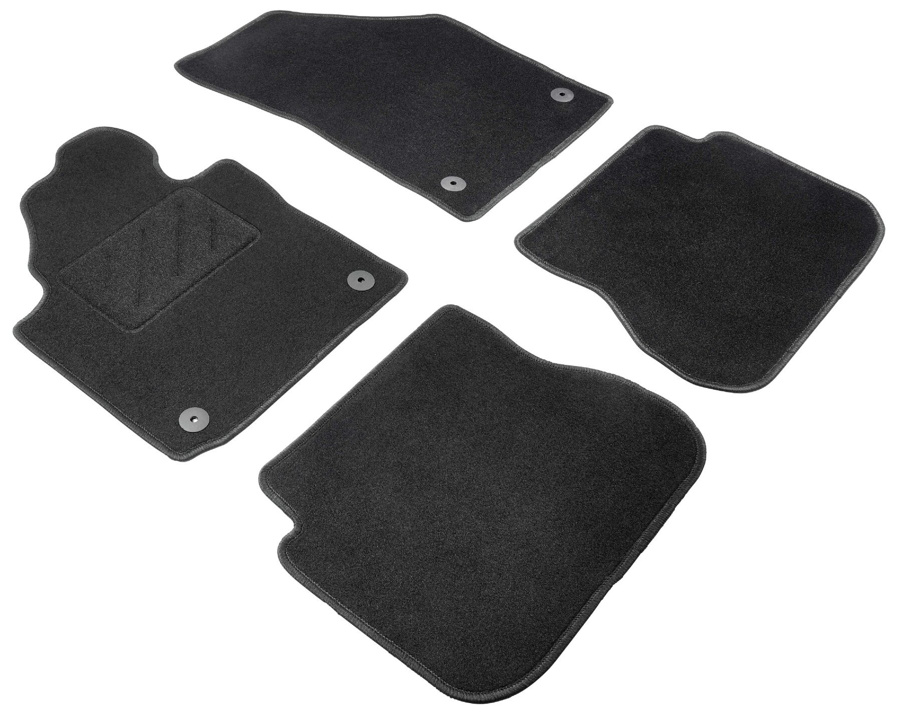 Tapis de sol pour VW Caddy III 03/2004-05/2015, VW Caddy IV 05/2015-auj., porte coulissante droite