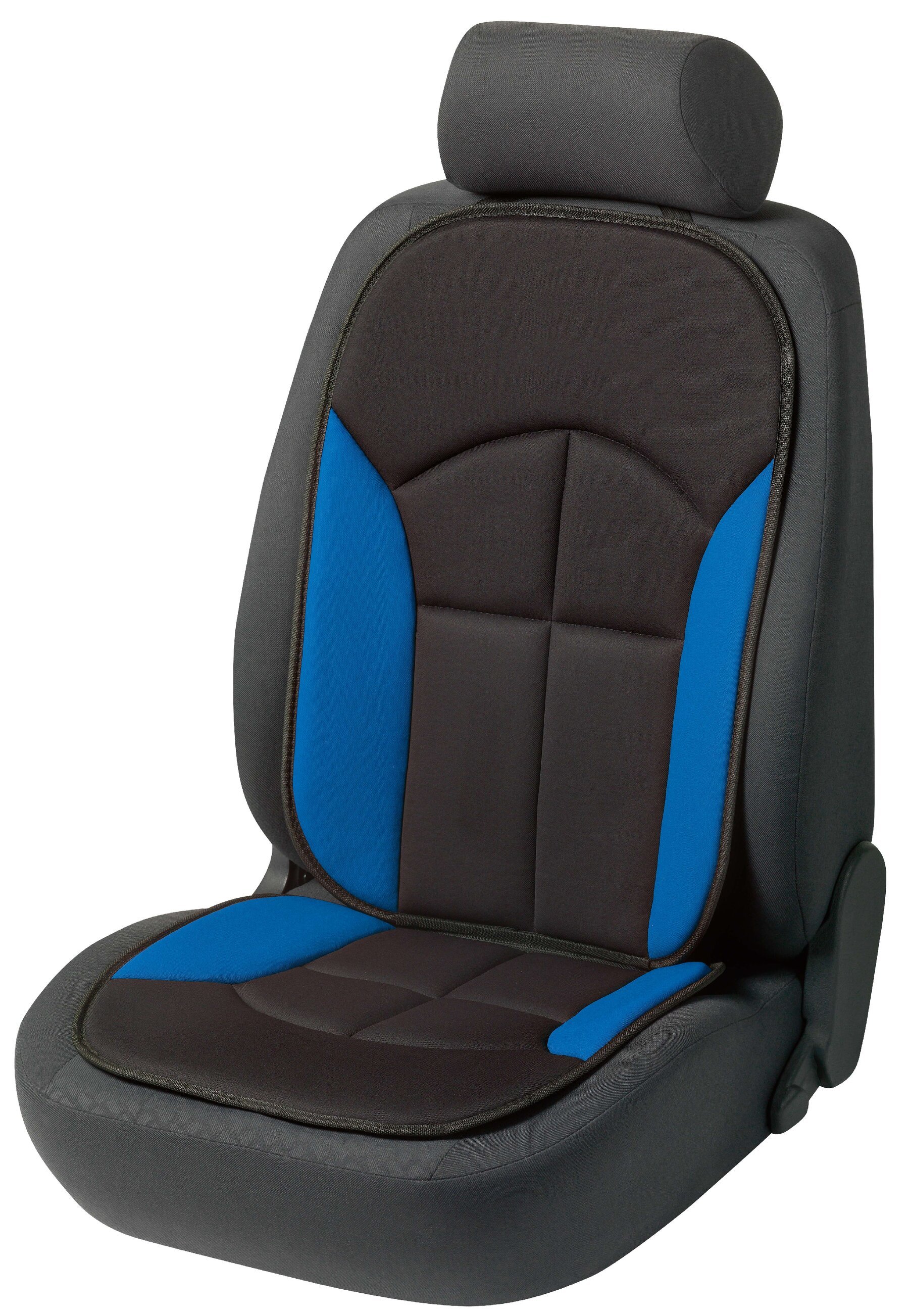 PKW Sitzauflage Novara, Auto-Sitzaufleger schwarz/blau