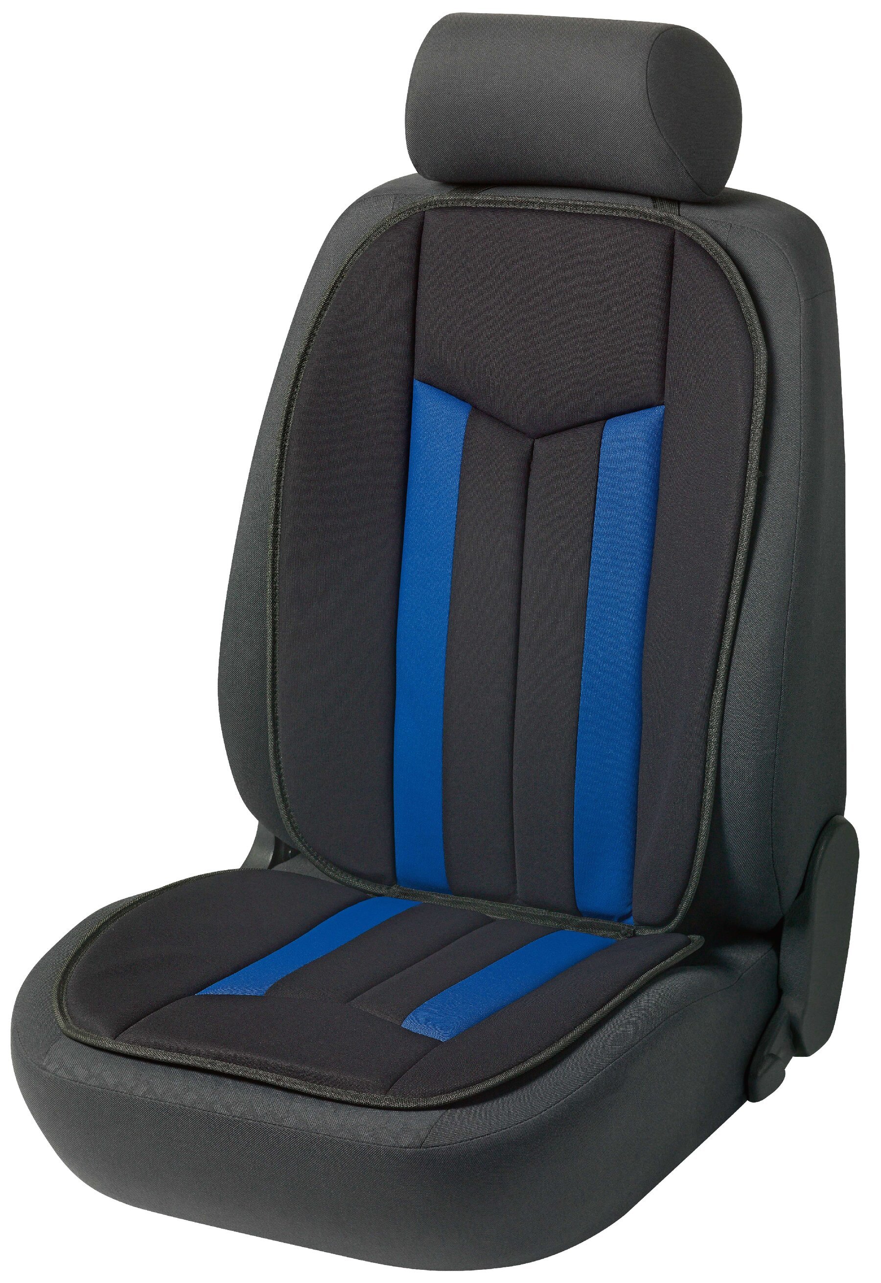 PKW Sitzauflage Hastings Plus, Auto-Sitzaufleger schwarz/blau