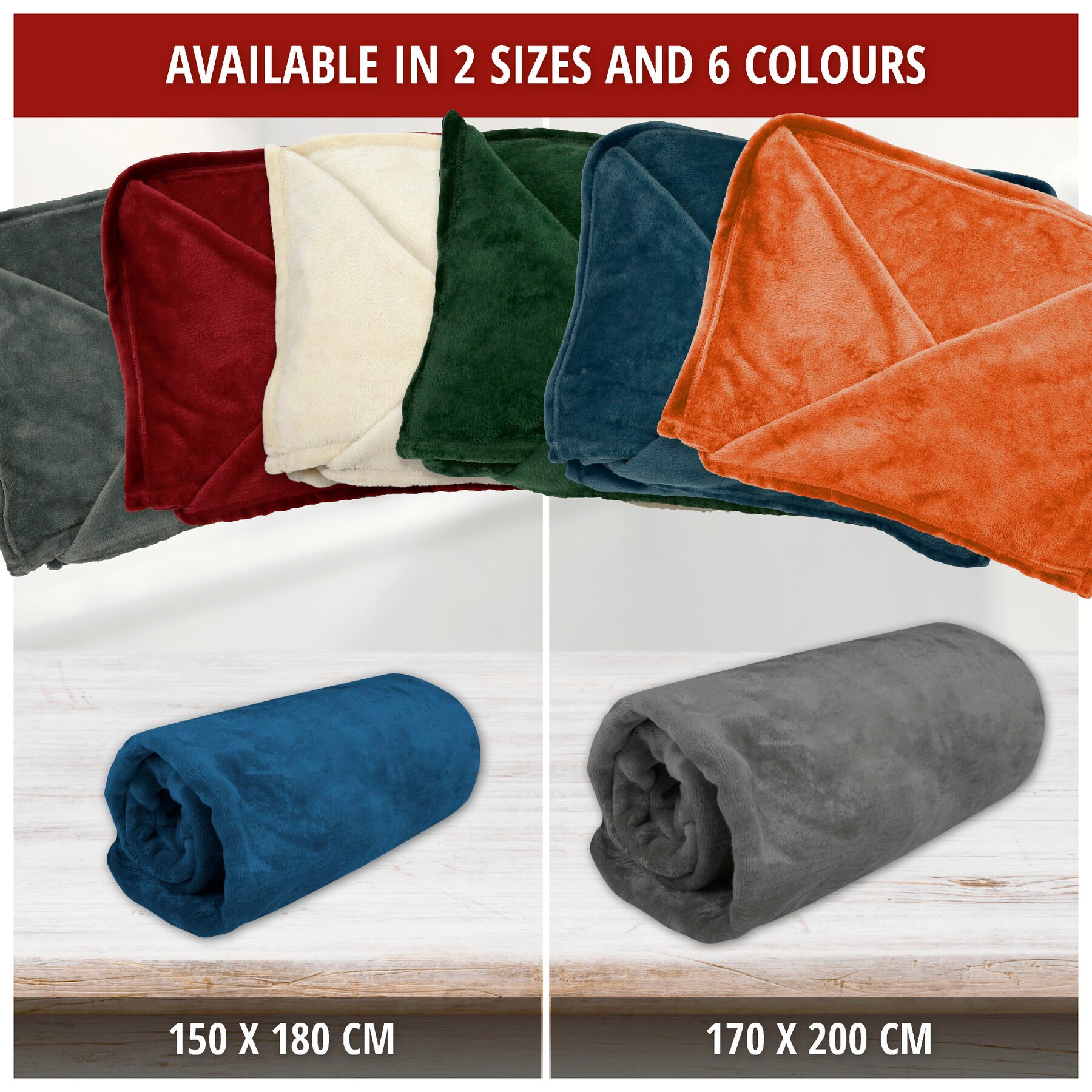 Snuggle blanket Snuggle fleece blanket XL with sleeves blue 170x200cm