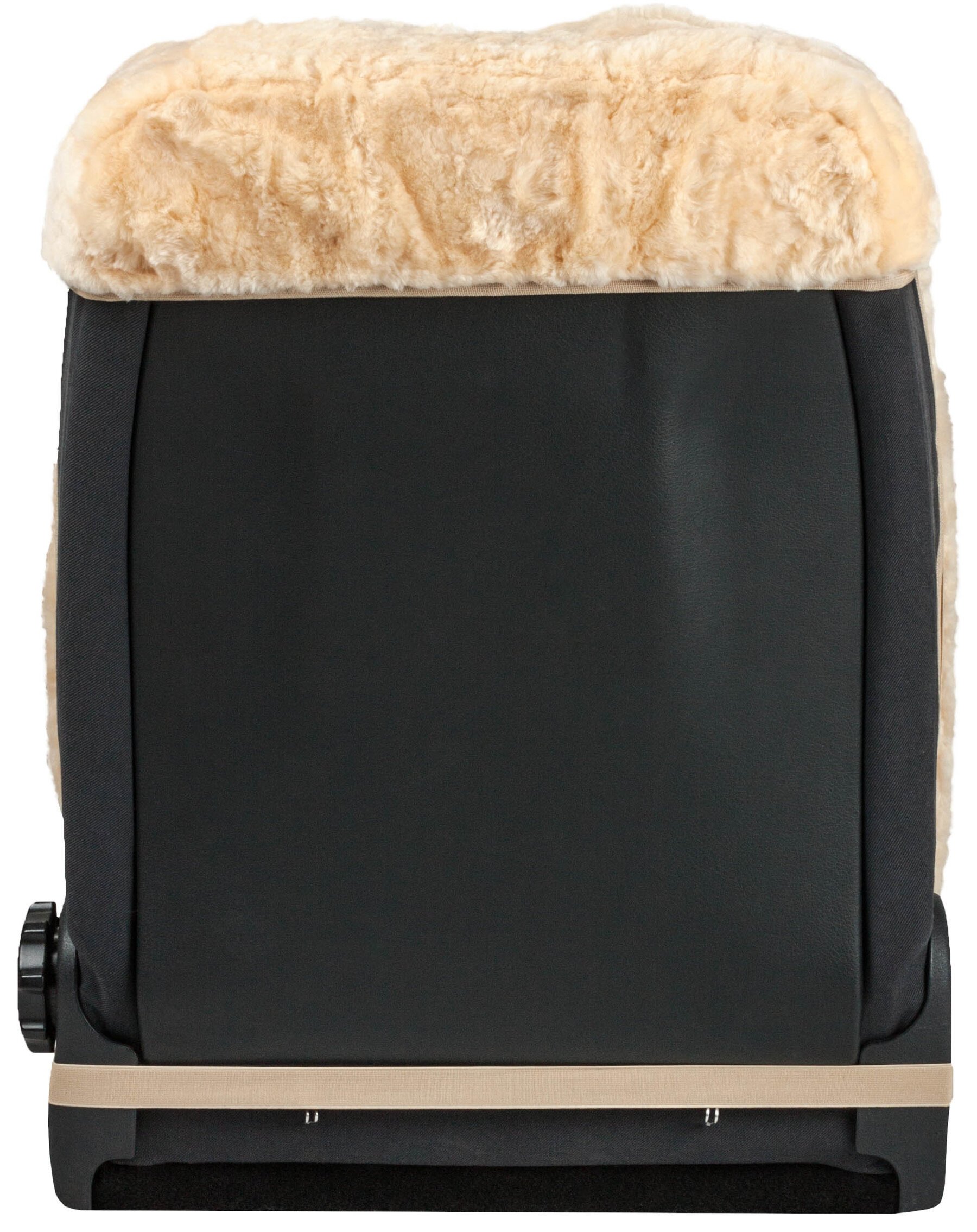 Car Seat cover Tiauna double cap lambskin beige with ZIPP IT system