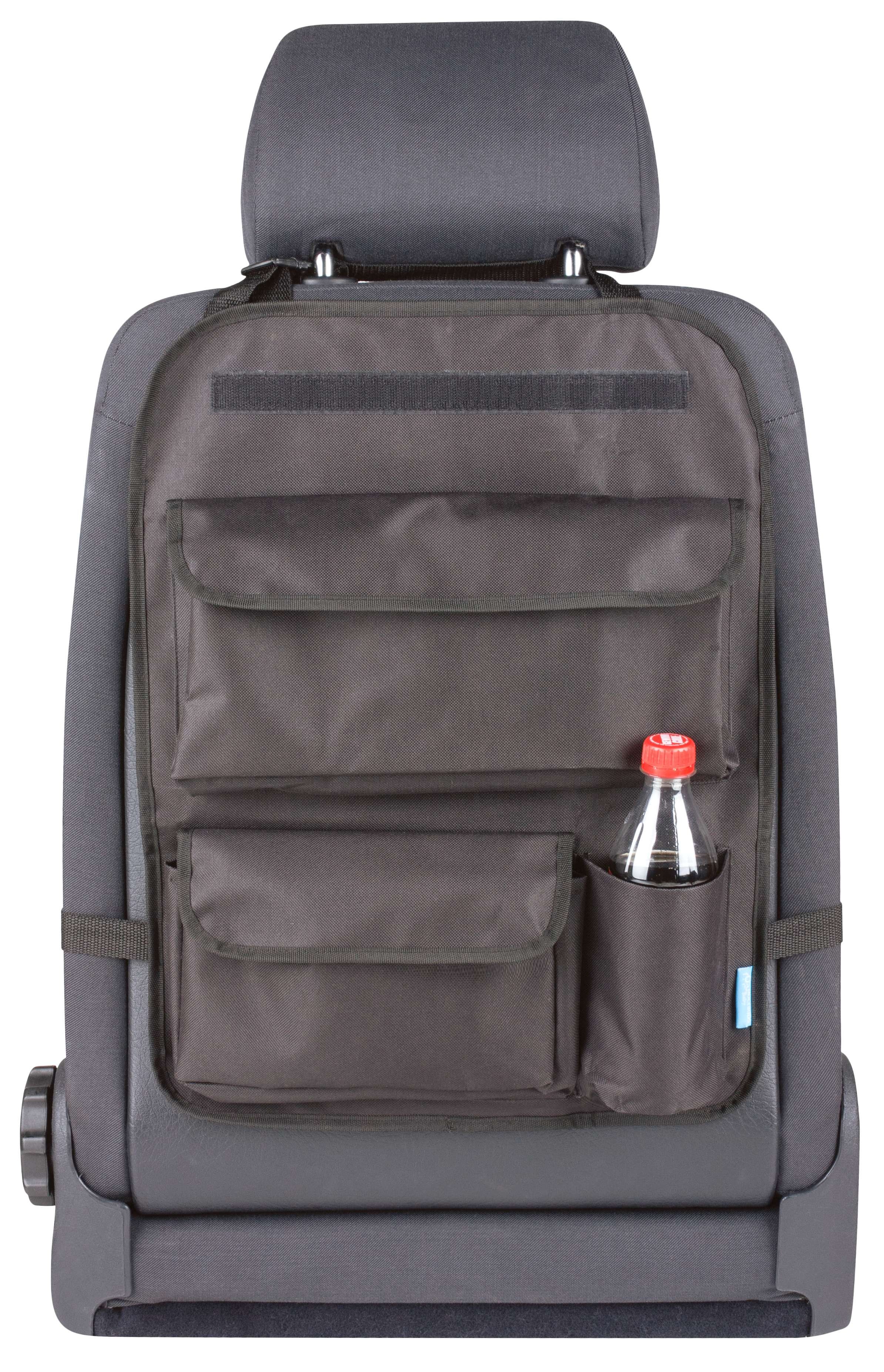 PKW-Rücksitztasche Maxi, Auto-Organizer mit abnehmbarem Tablet-Halter schwarz