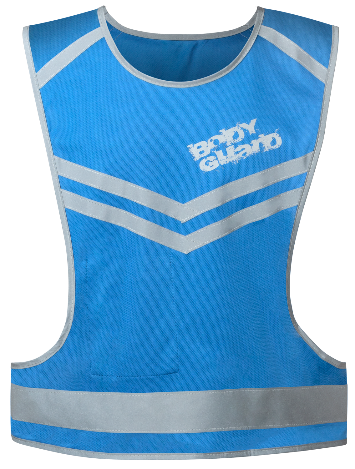 Gilet de course avec éléments de design réfléchissants L/XL bleu